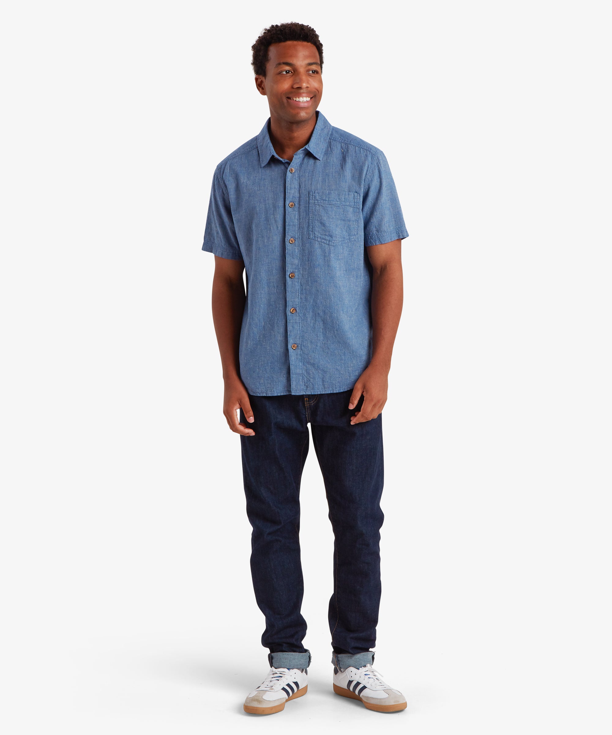 Men's Habba Short Shirt Blue | Sherpa Adventure Gear