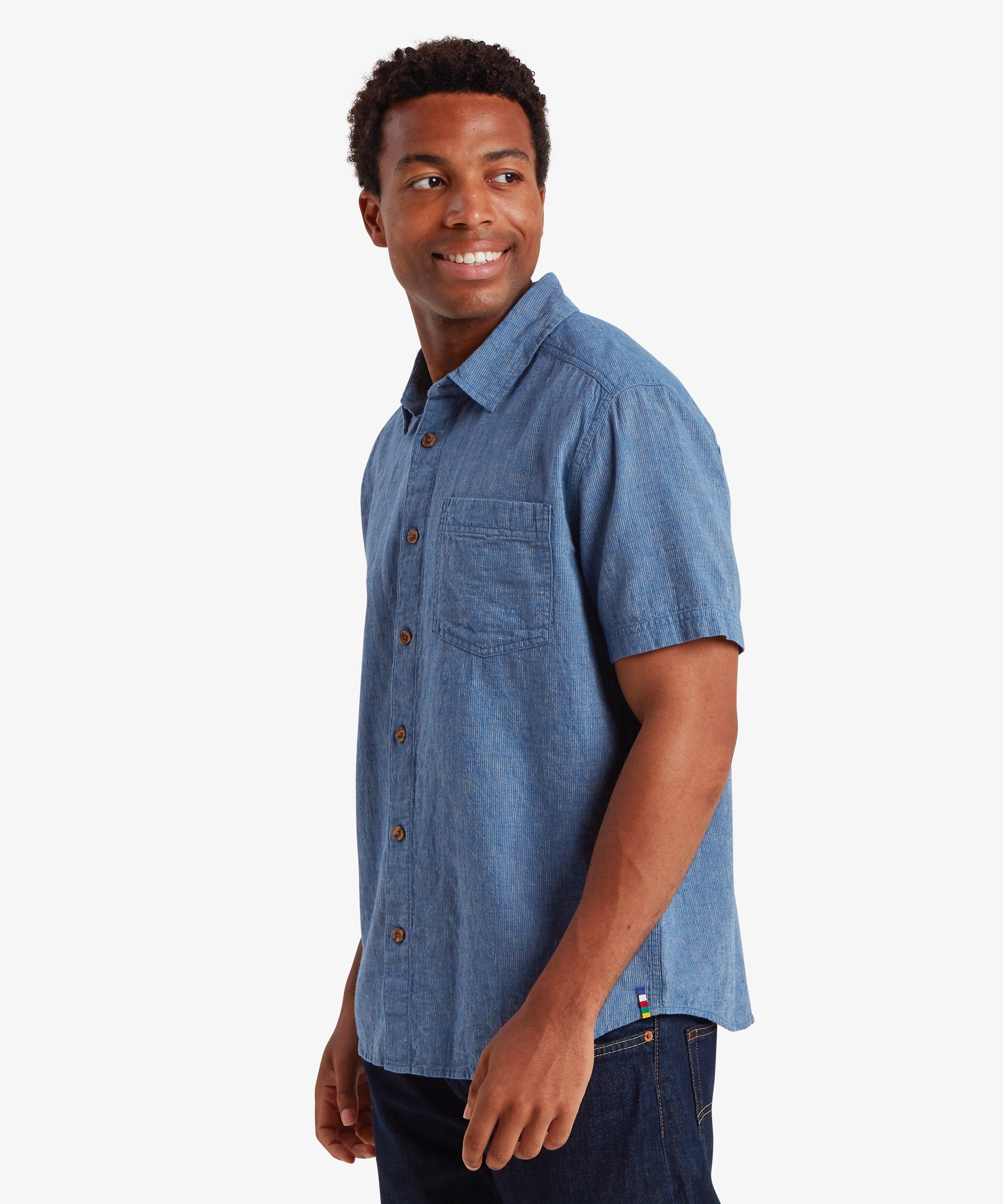 Men's Habba Short Shirt Blue | Sherpa Adventure Gear