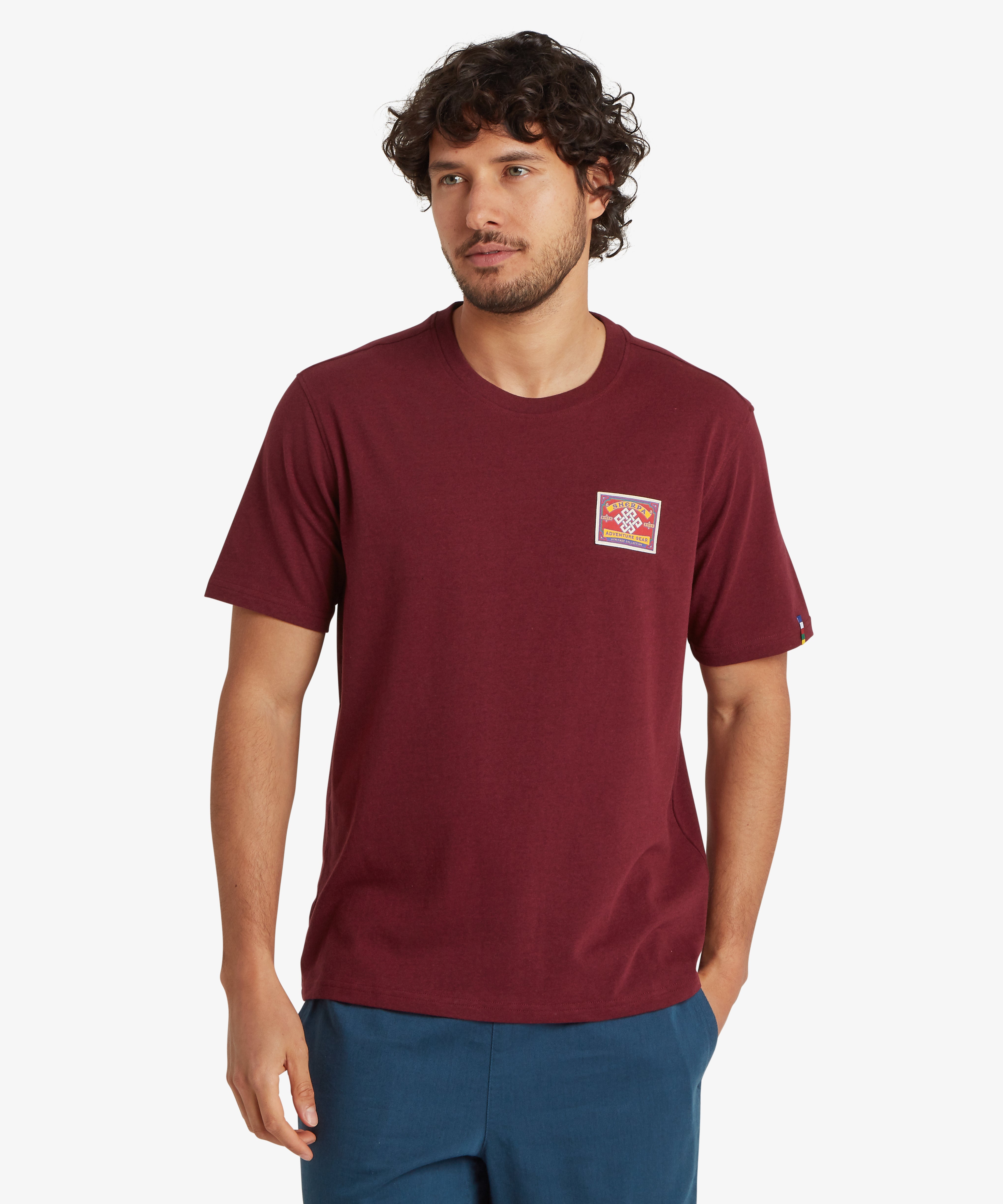 Jutnu Patch T-Shirt - Wine maroon Tommy Hilfiger short-sleeved t-shirt