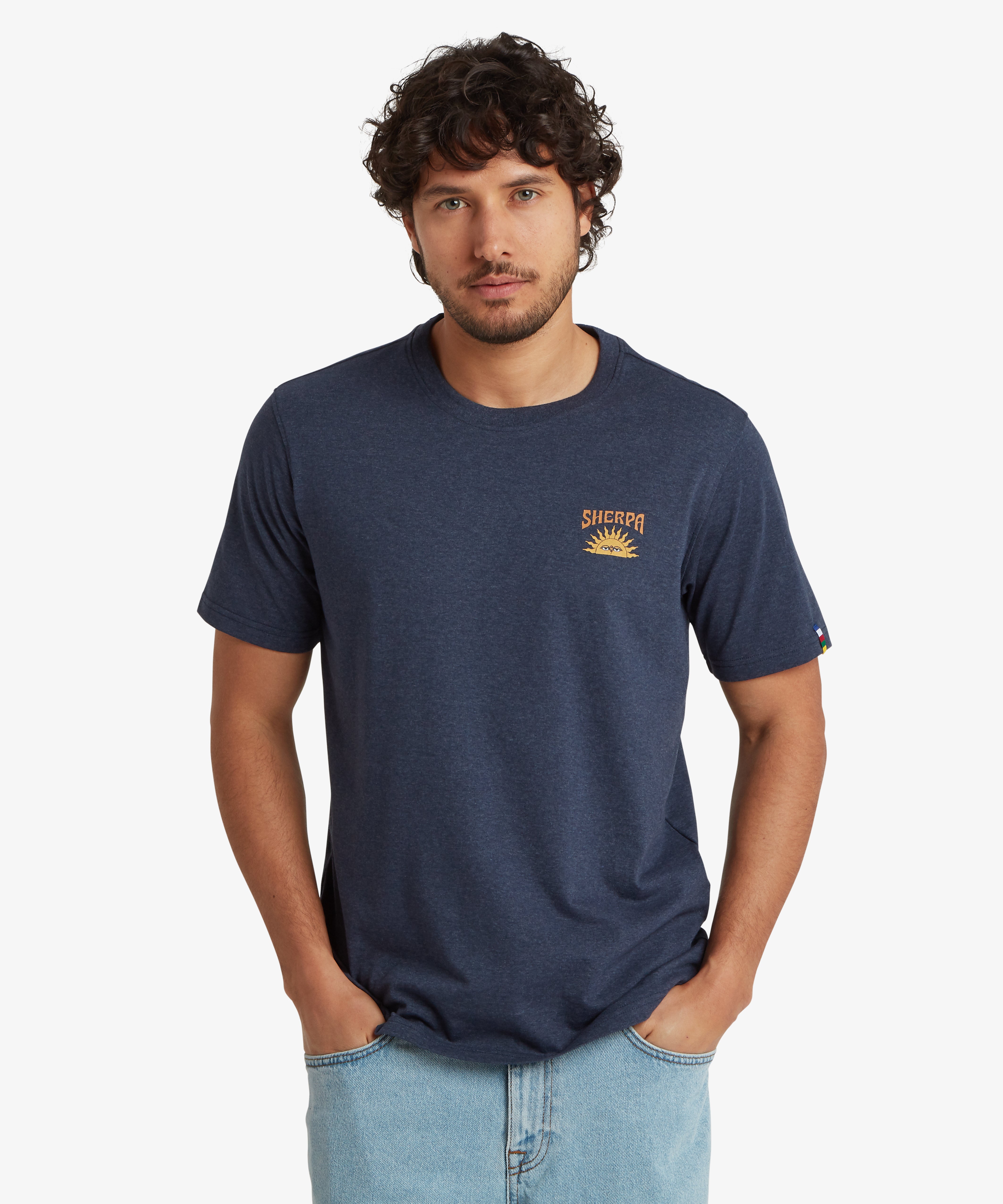Men's Jutnu Psychedelic T-Shirt Blue | Sherpa Adventure Gear