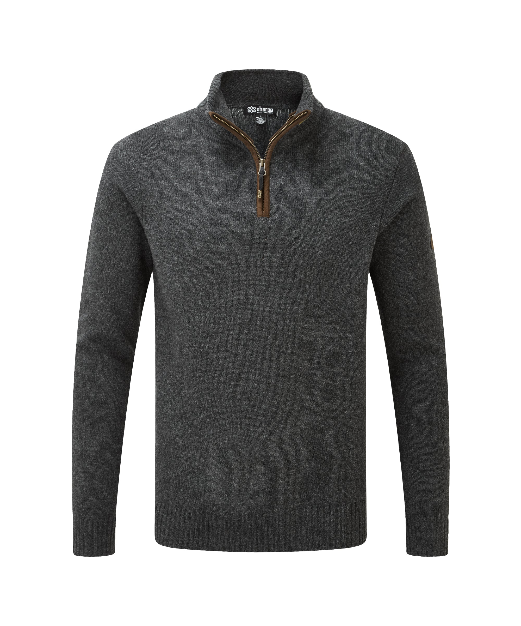 Kangtega Quarter Zip Sweater - Charcoal