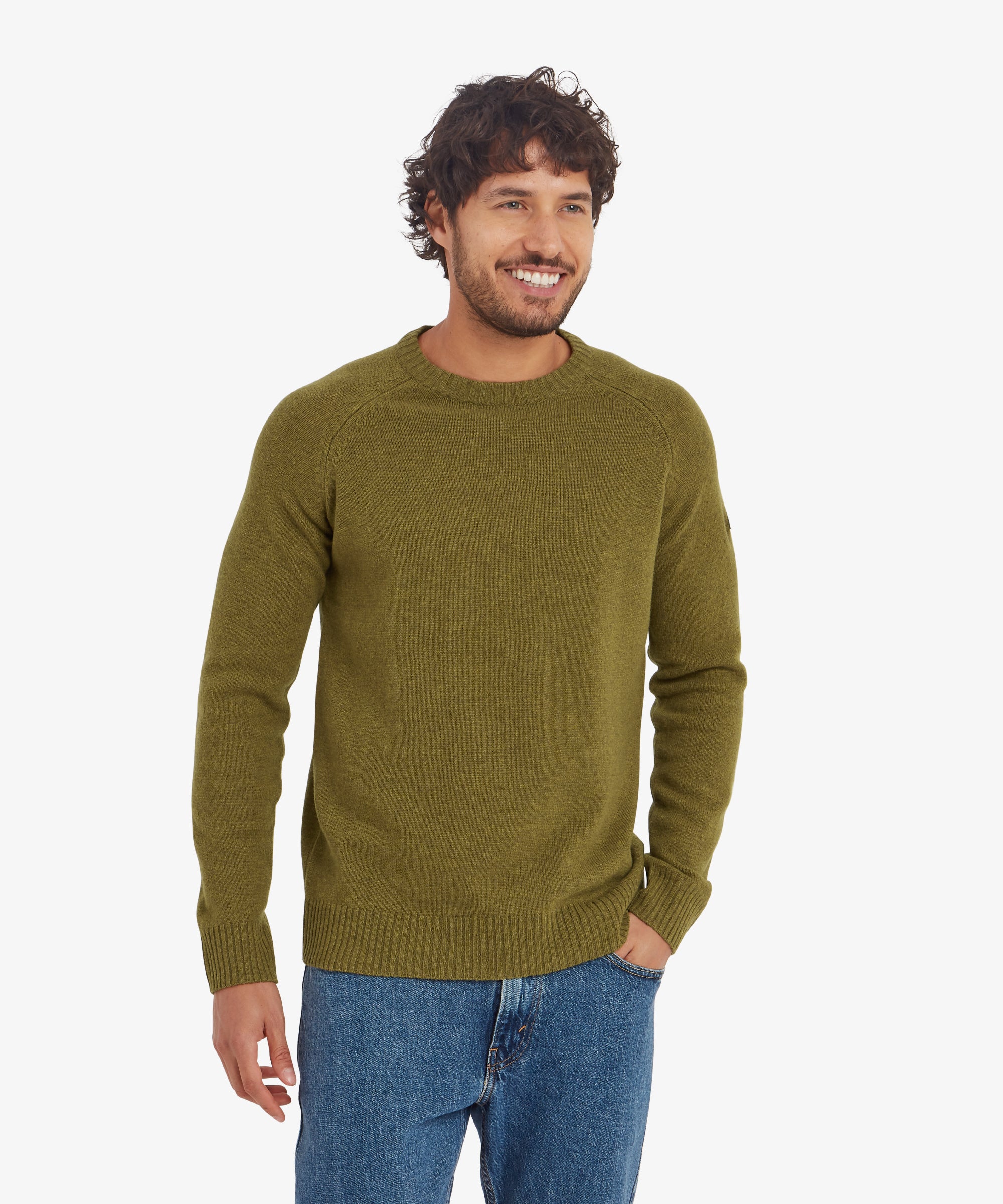 Men's Kangtega Crew Sweater Green | Sherpa Adventure Gear