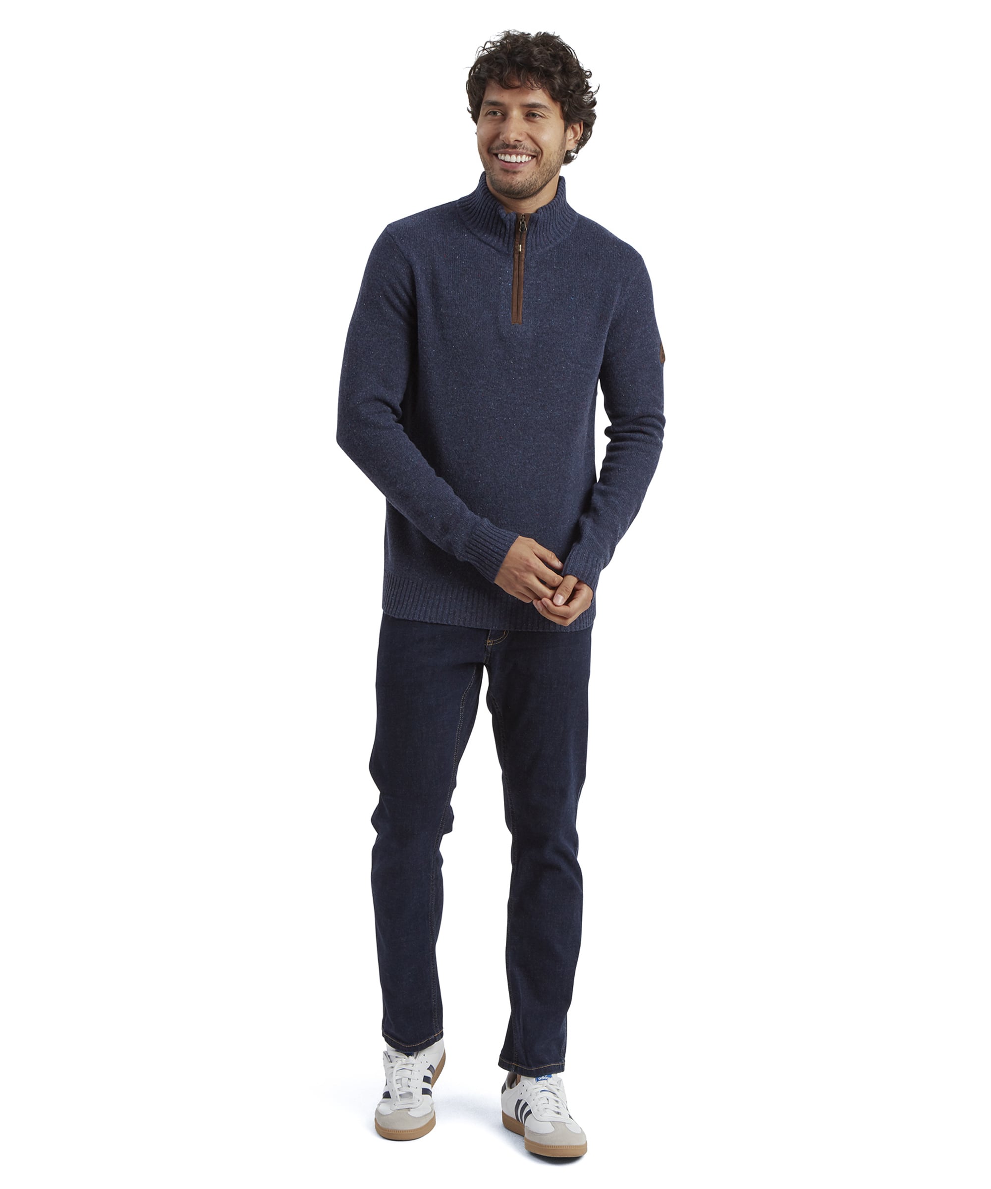 Kangtega Quarter Zip Sweater - Rathee Blue