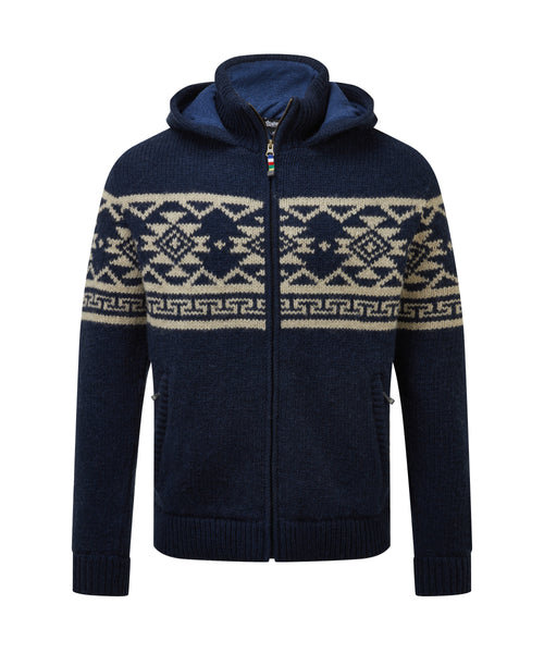 Mens Kirtipur Full Zip Sweater Rathee Blue | Sherpa Adventure Gear