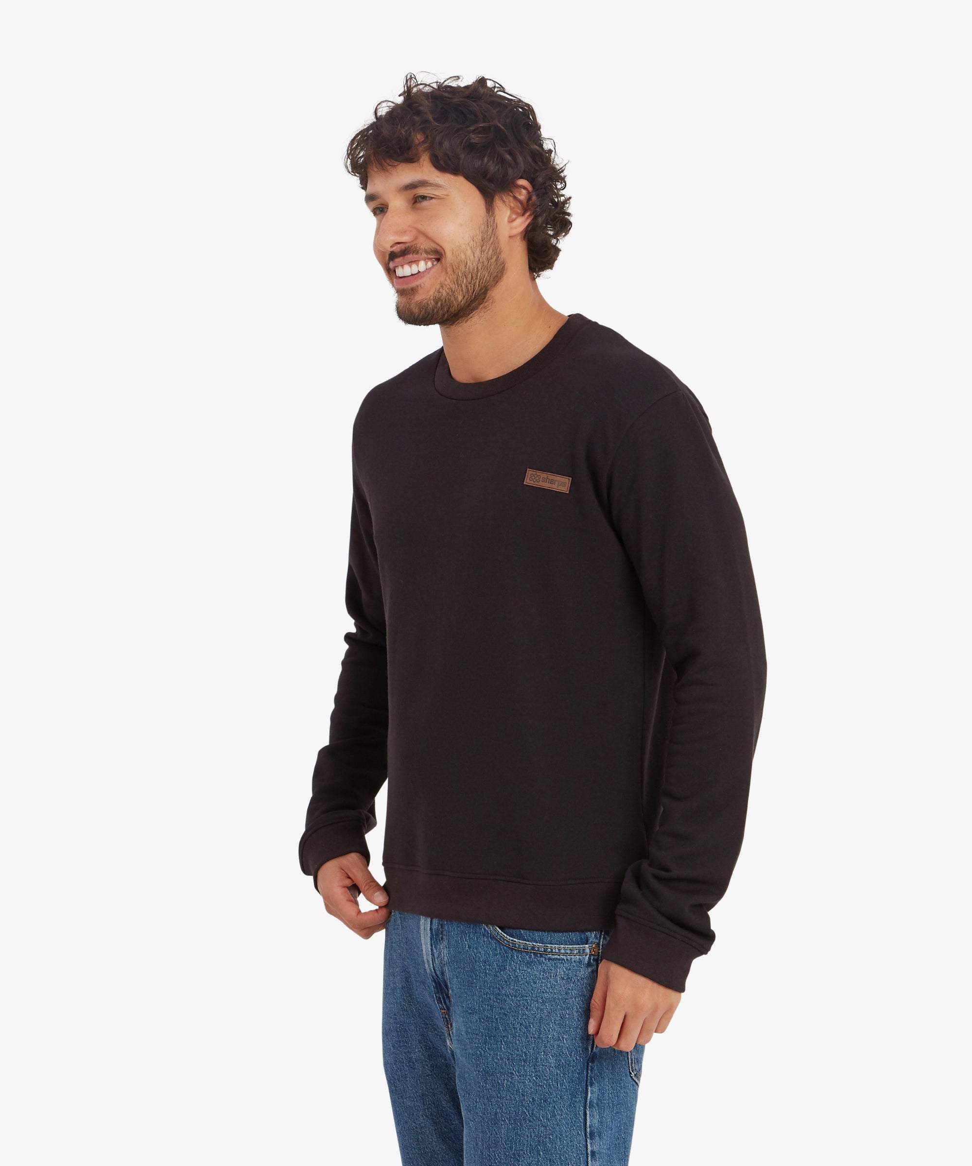 Pokhara Crew Sweatshirt - Black