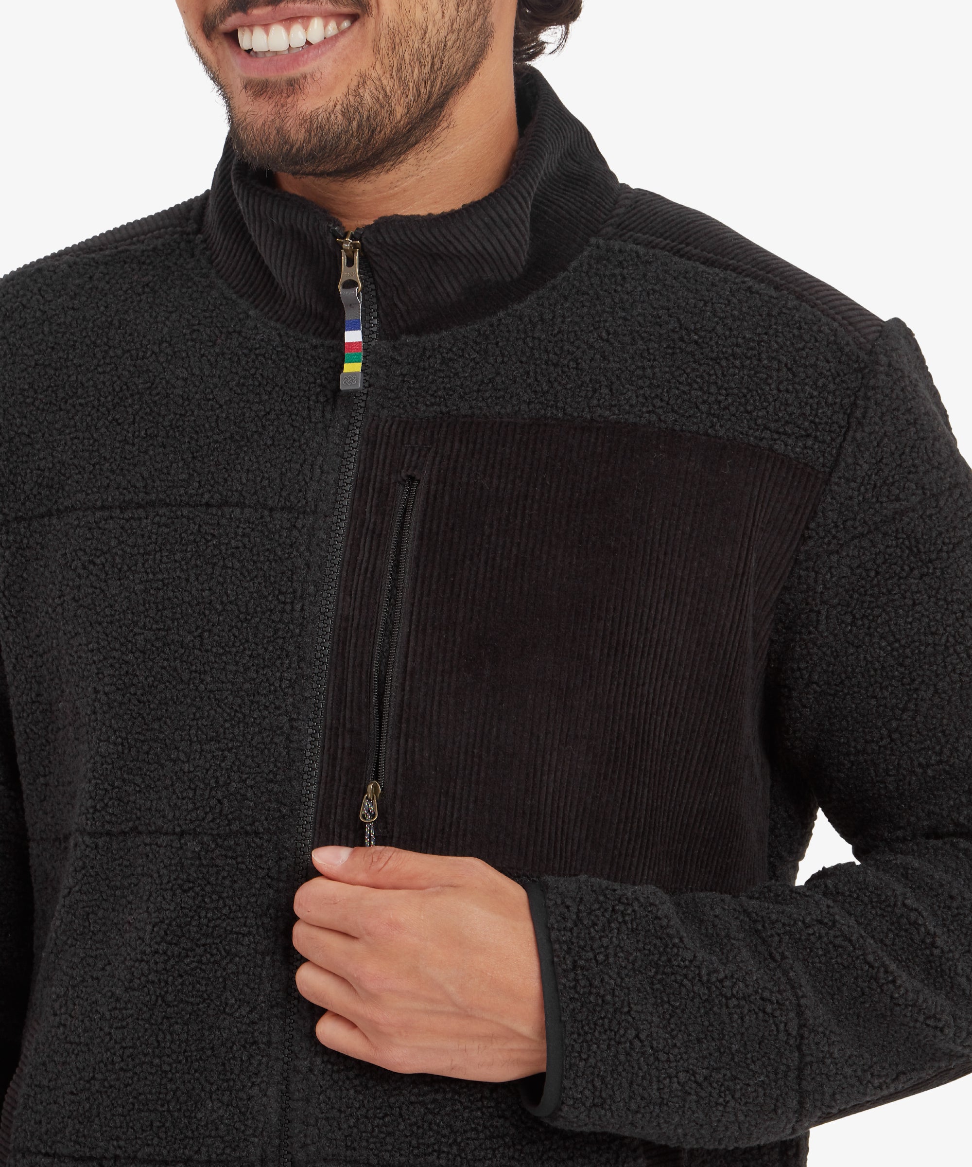 Men's Rangeli Full Zip Jacket Black | Sherpa Adventure Gear