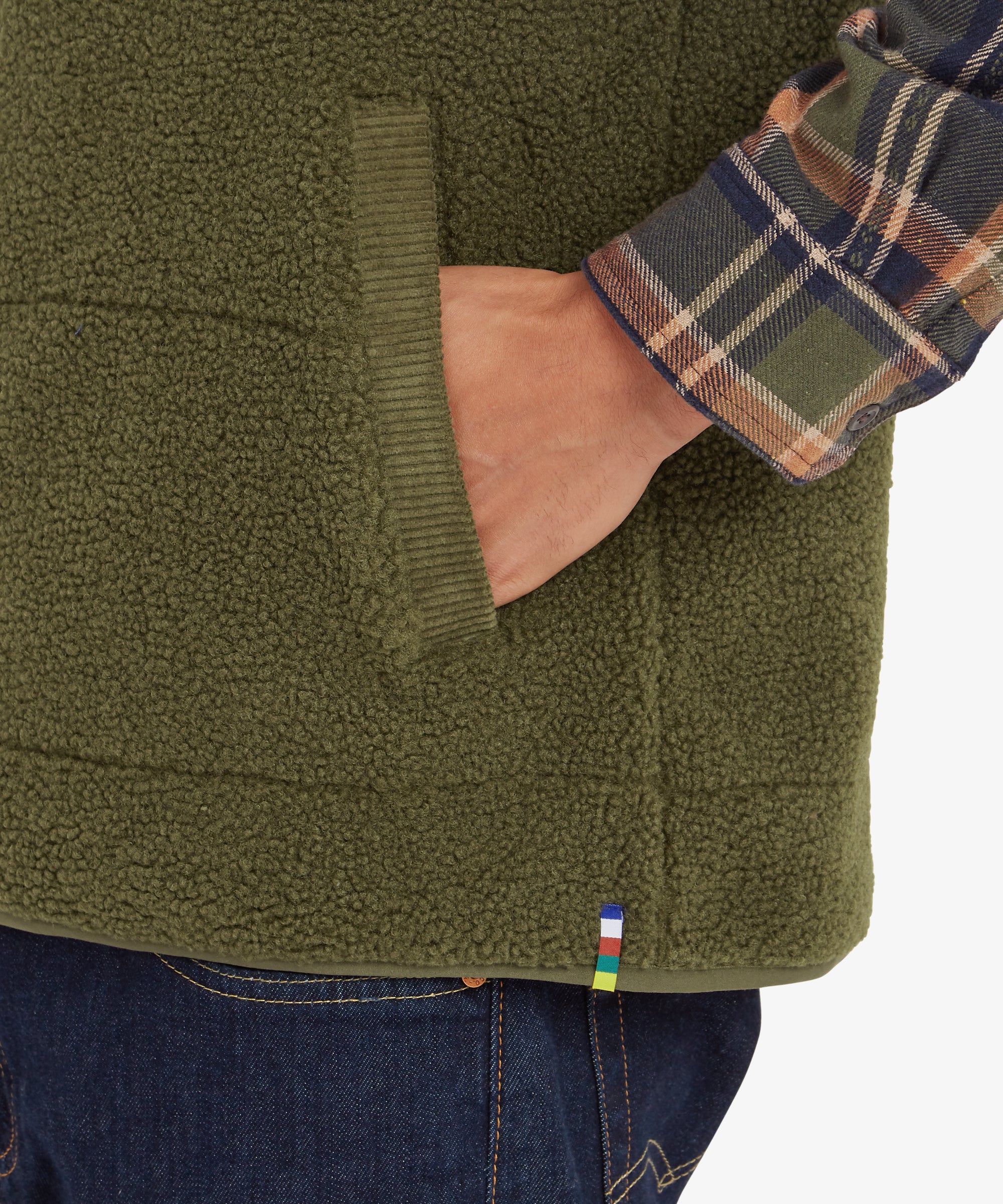 Rangeli Fleece Vest - Evergreen