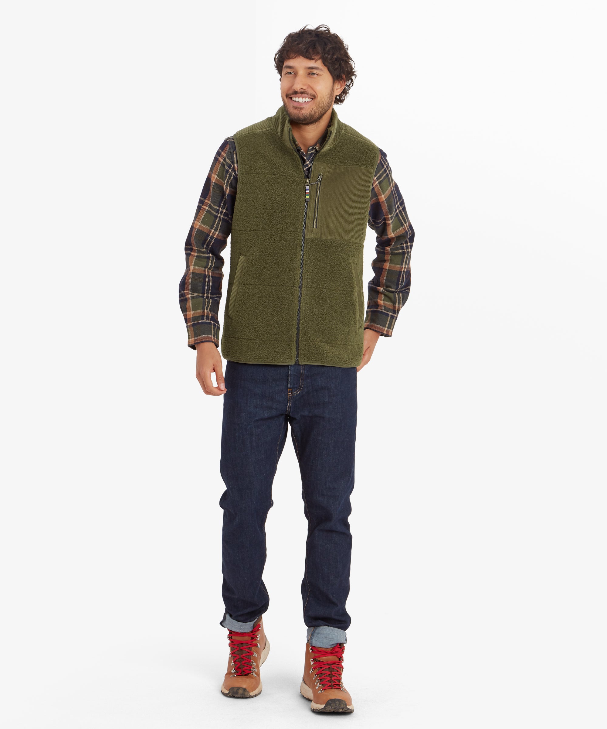 Rangeli Fleece Vest - Evergreen