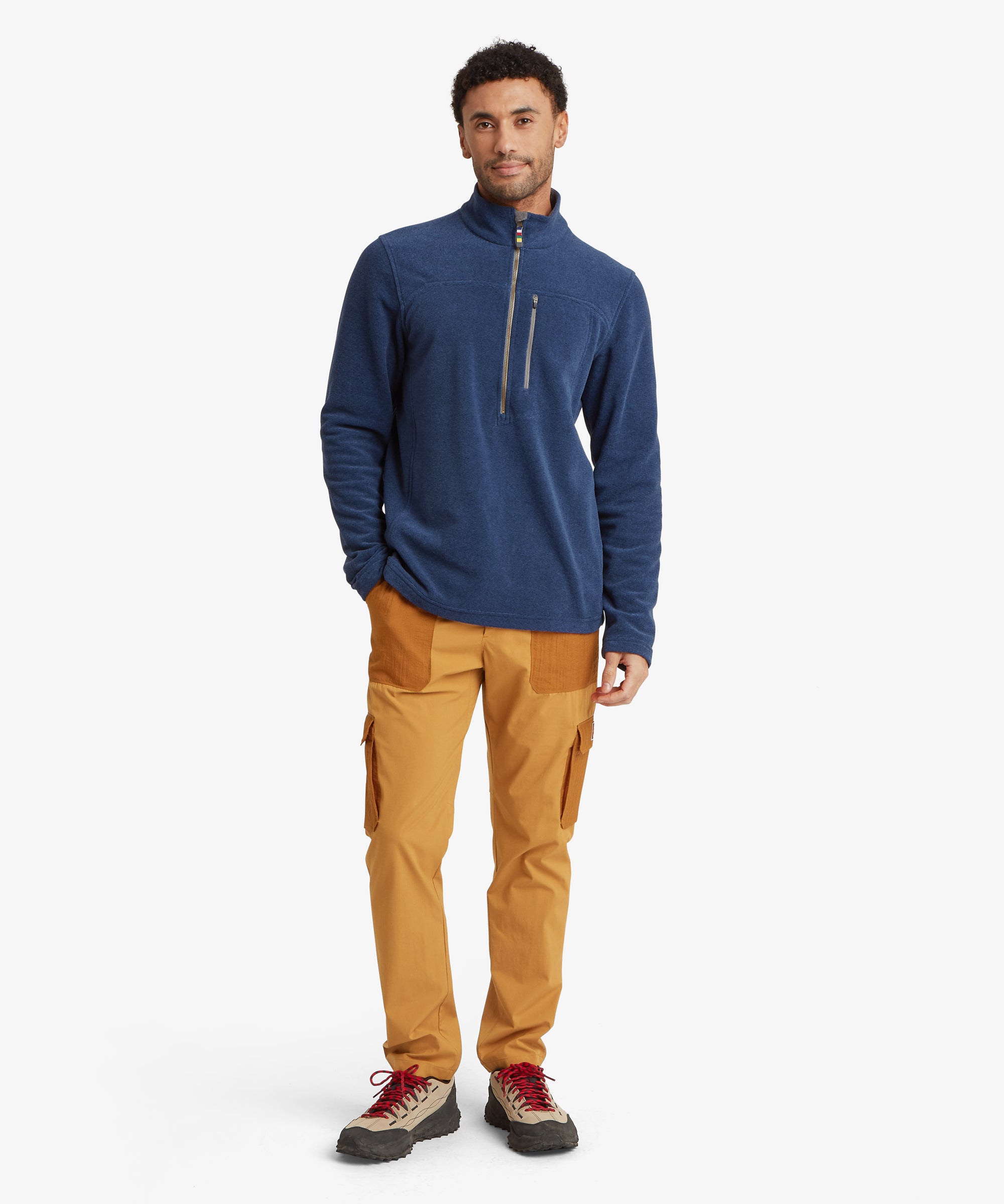 Rolpa Eco Quarter Zip Fleece - Rathee Blue