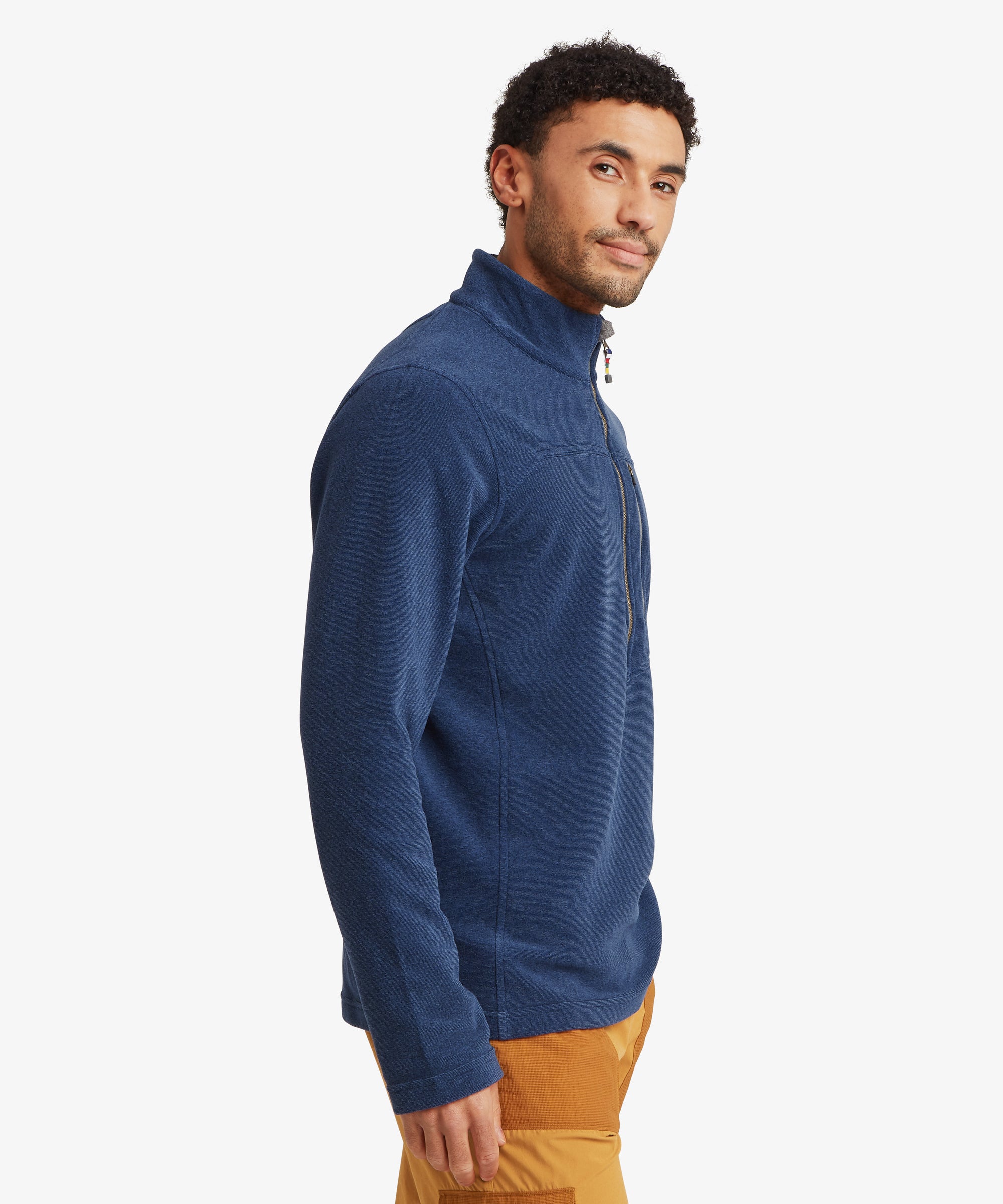 Rolpa Eco Quarter Zip Fleece - Rathee Blue