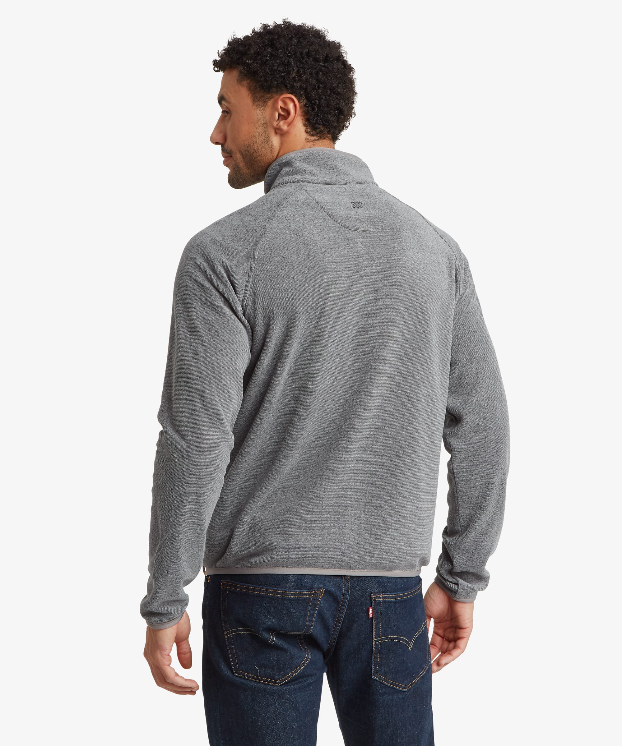 Rolpa Full Zip Fleece - Hellgrau meliert