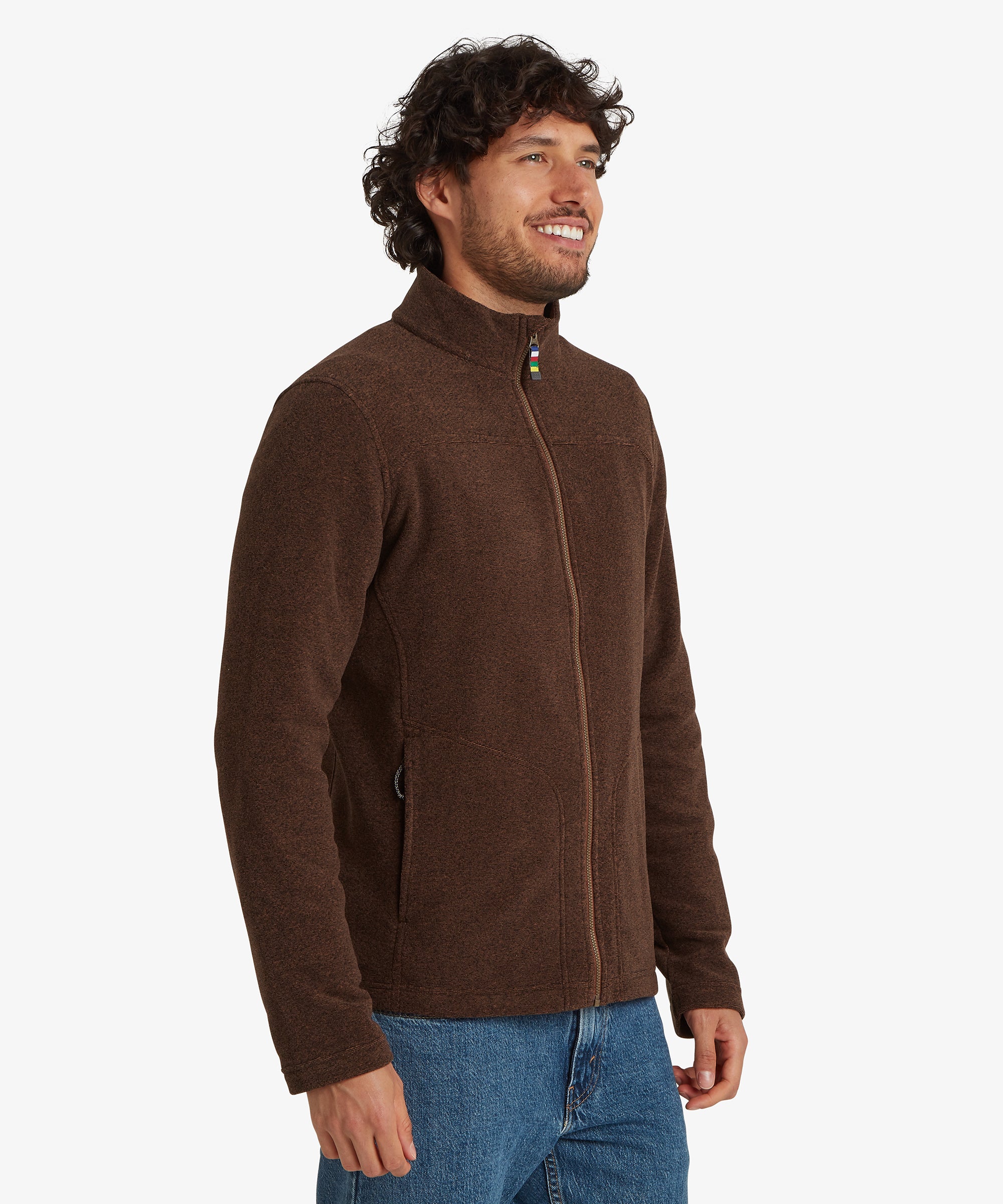 Men's Rolpa Fleece Jacket Brown | Sherpa Adventure Gear