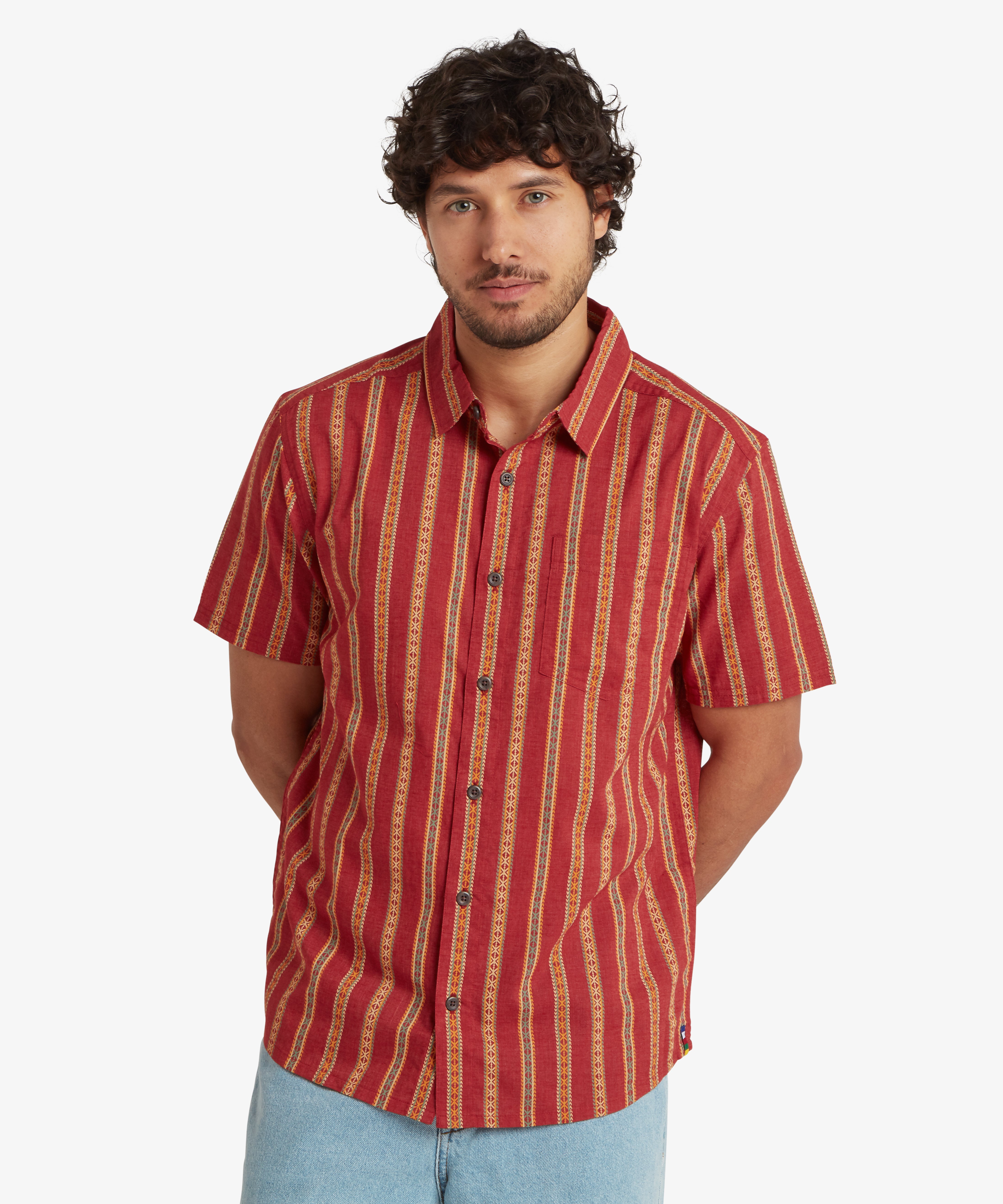 Rupa Short Sleeve Shirt - Rust