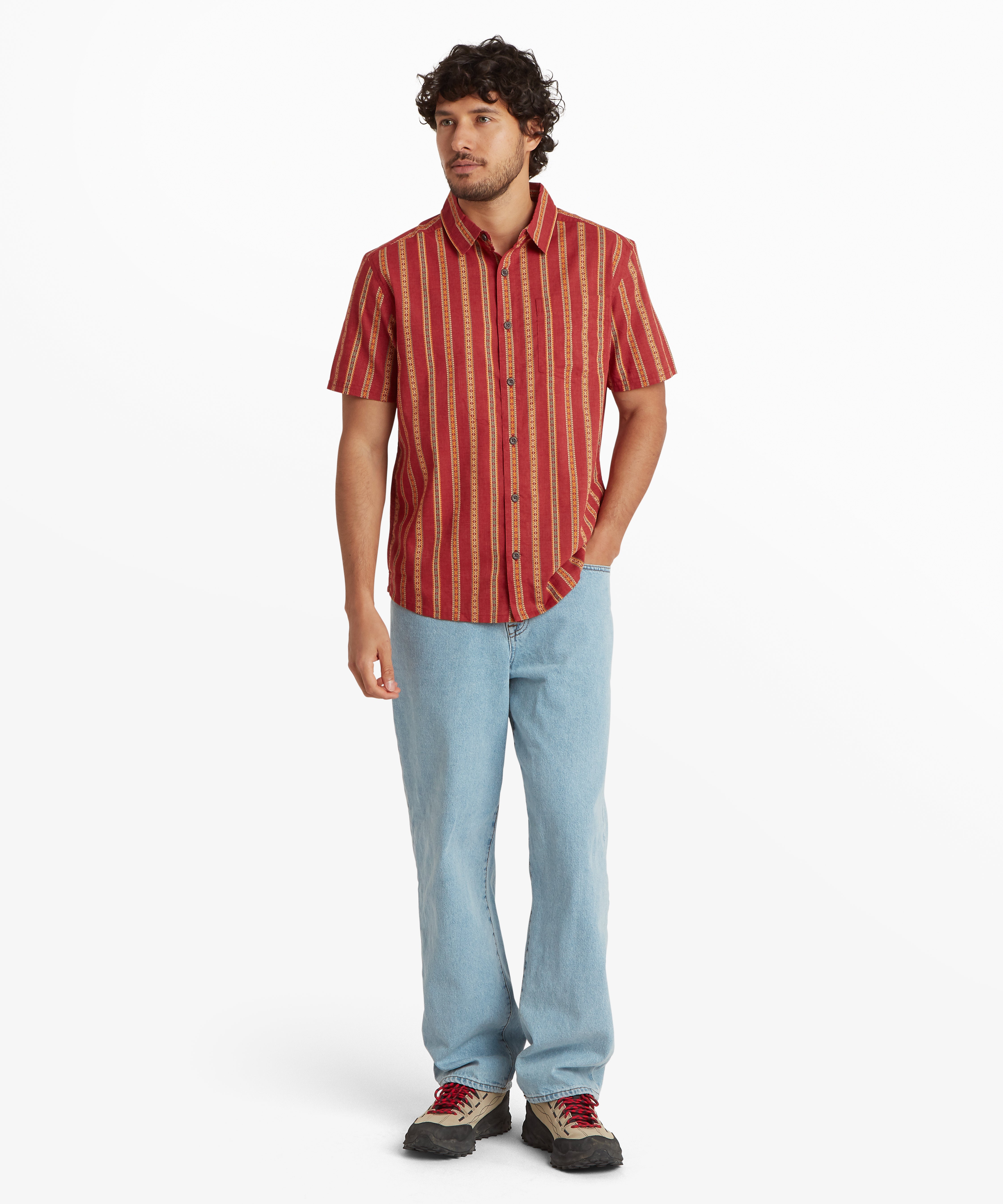 Rupa Short Sleeve Shirt - Rust