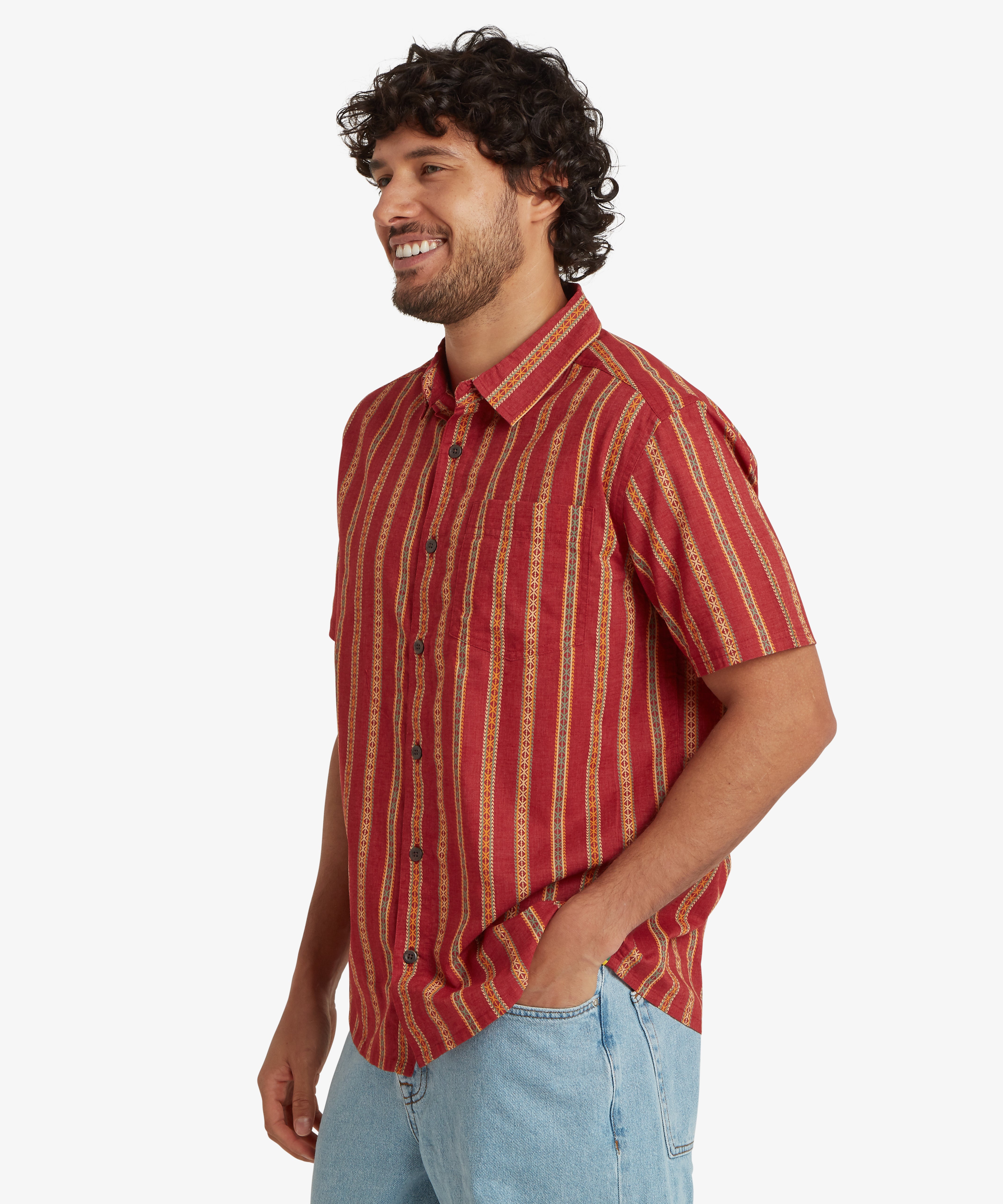 Rupa Short Sleeve Shirt - Rust