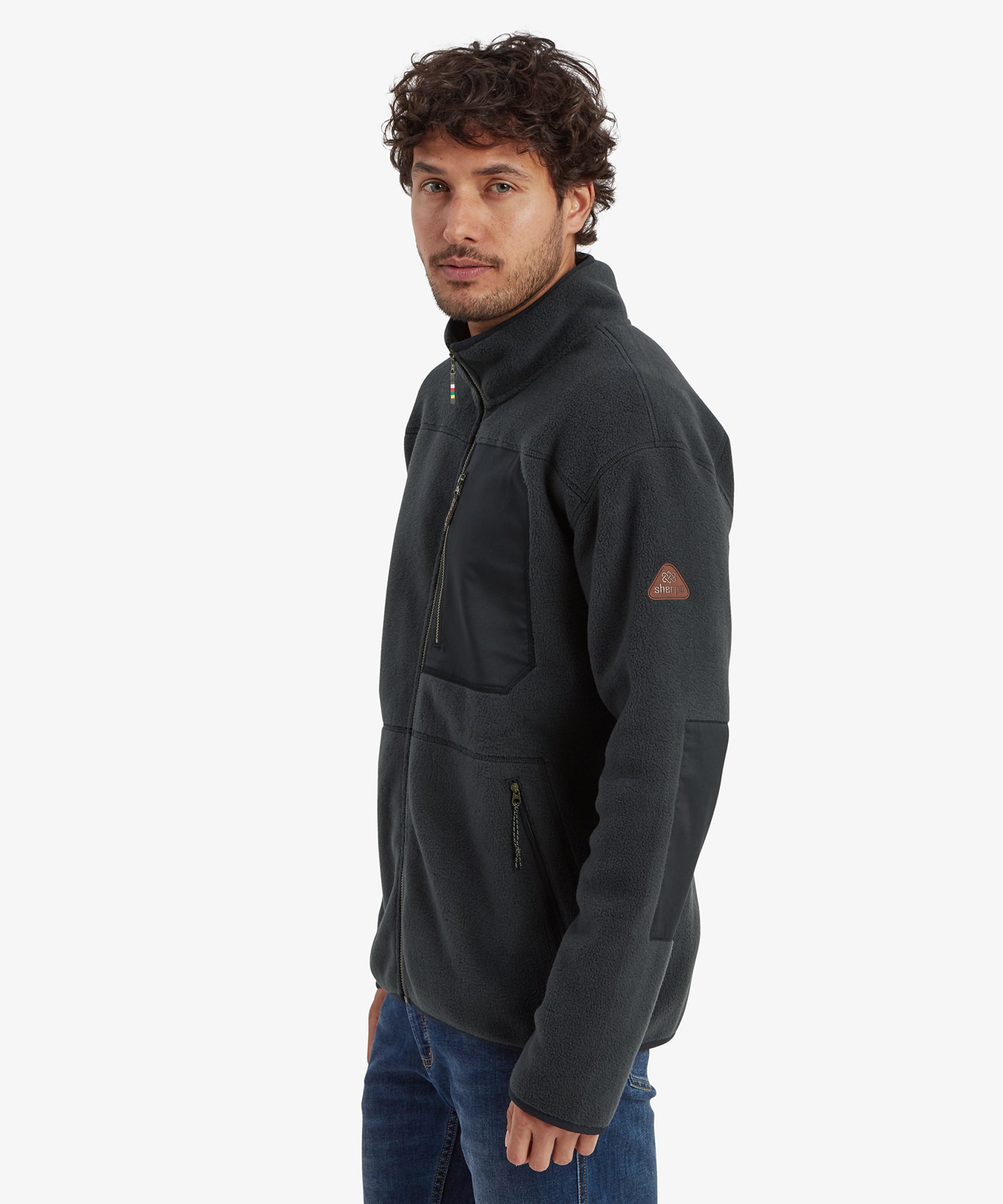 Men's Sanani Fleece Jacket Black | Sherpa Adventure Gear