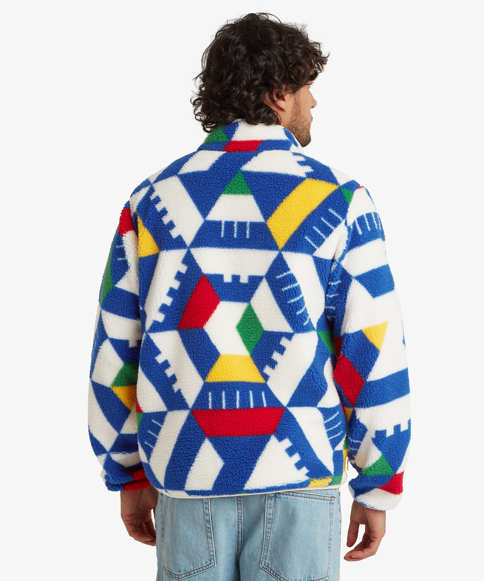 Tarcho Printed Full Zip Fleece  - Peetho Geo Block