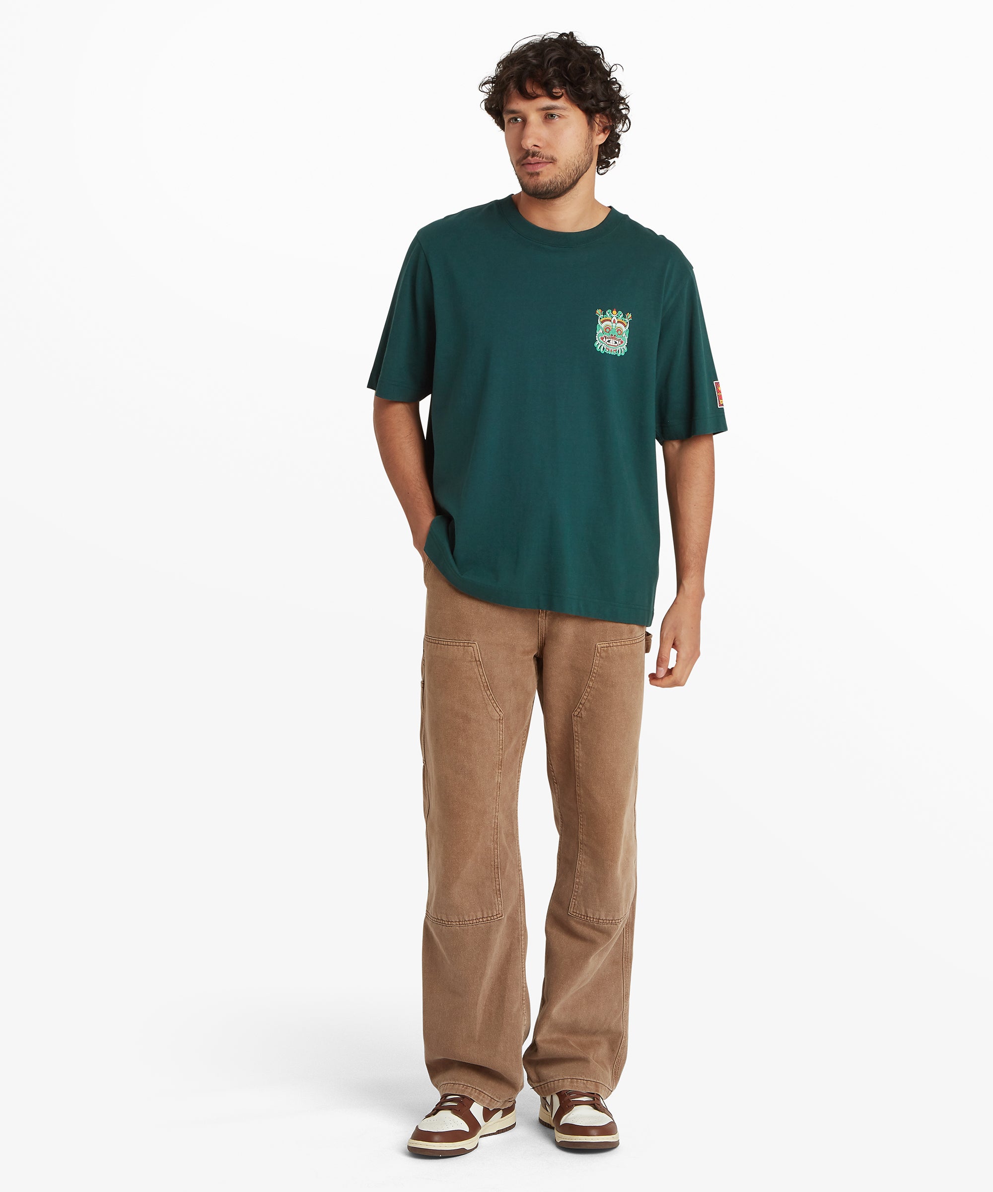 Tarcho Mask T-Shirt  - Dark Green