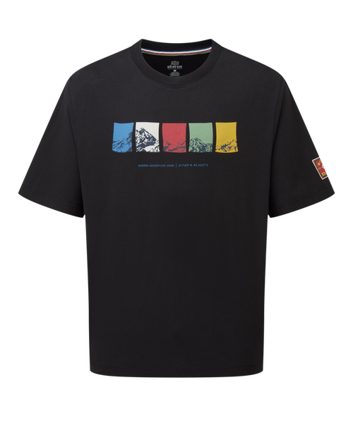 Mens Tarcho Mountain T-Shirt Black | Sherpa Adventure Gear