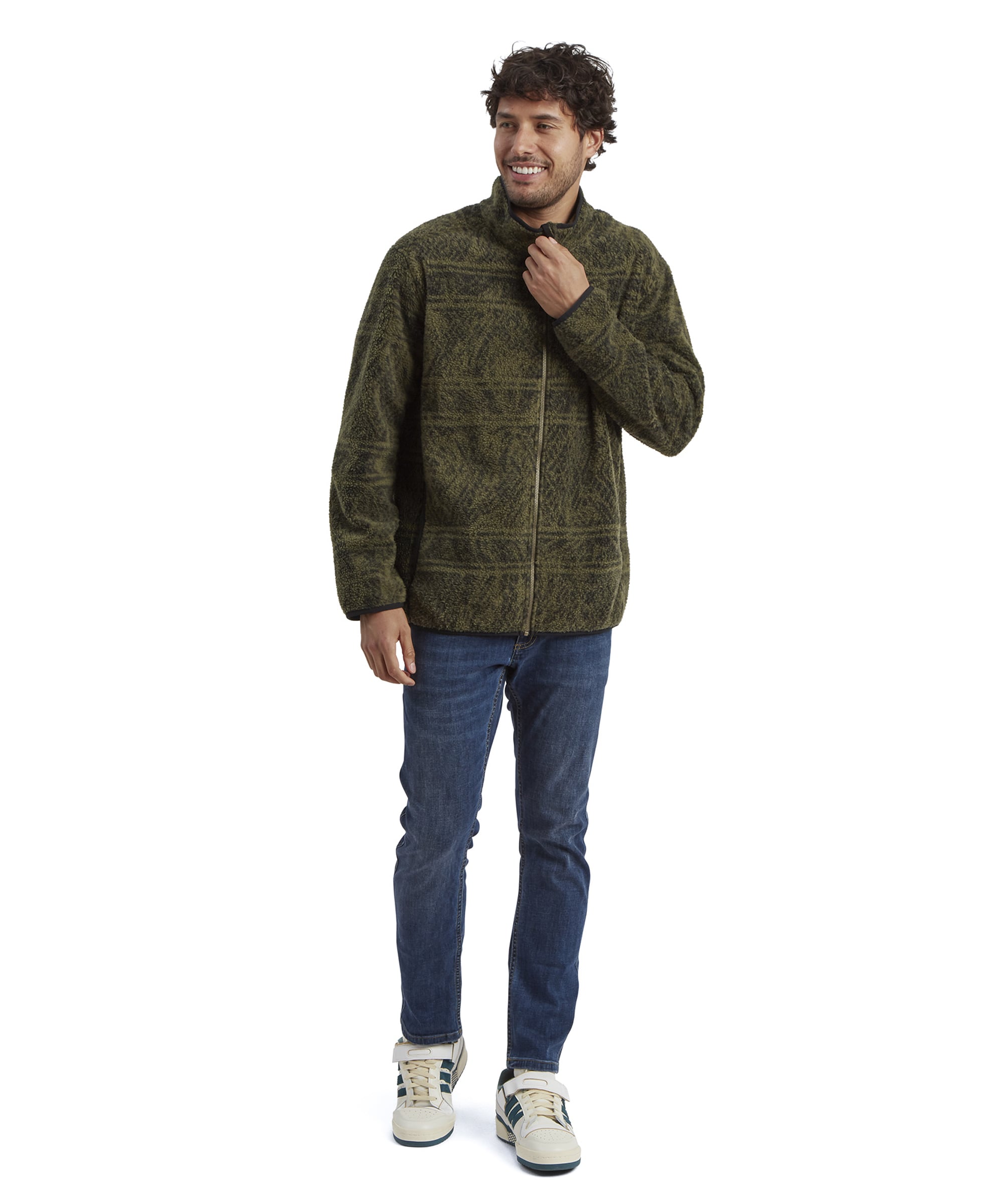 Men's Uddesya Fleece Jacket Green | Sherpa Adventure Gear