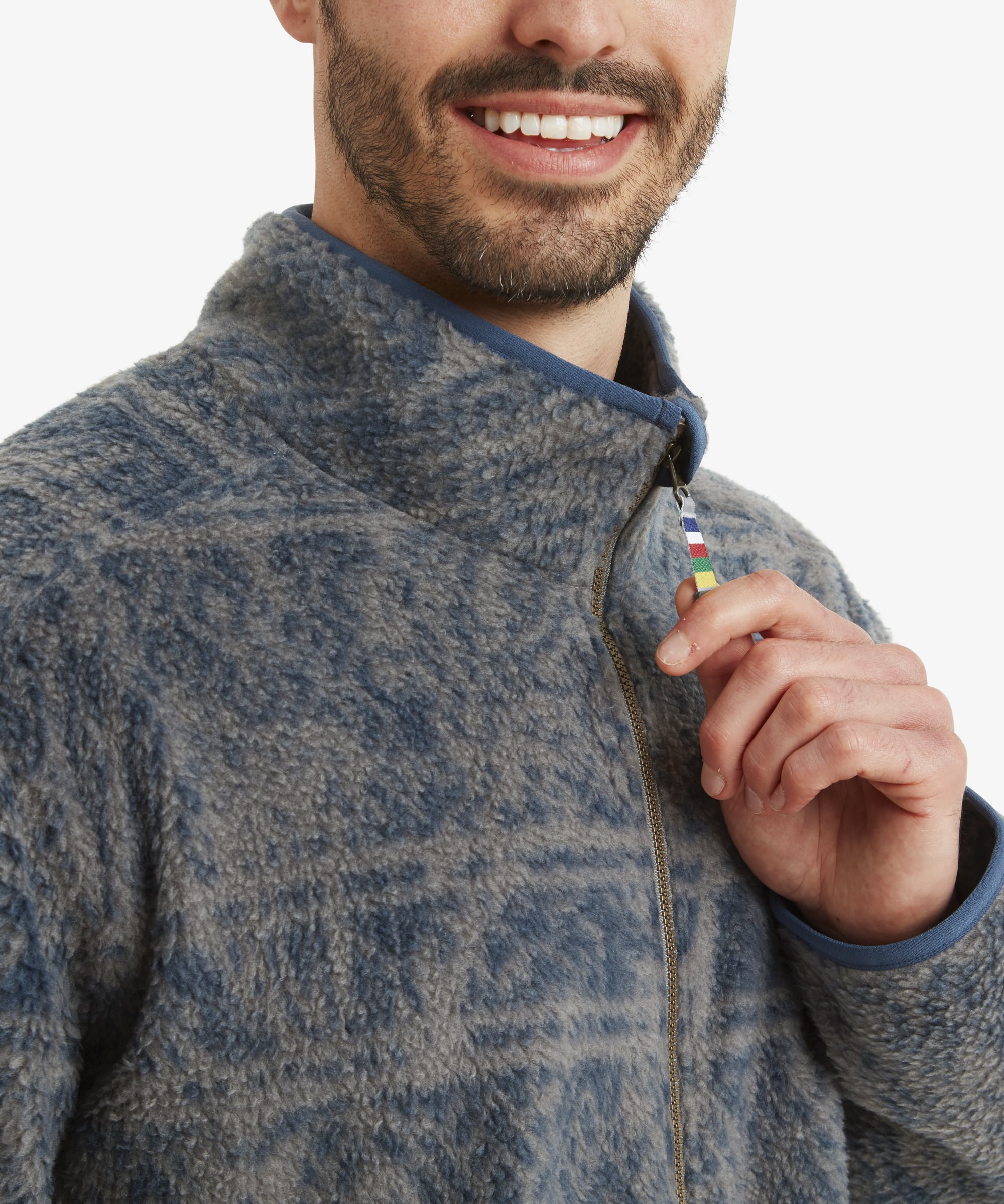 Men's Uddesya Fleece Jacket Grey | Sherpa Adventure Gear