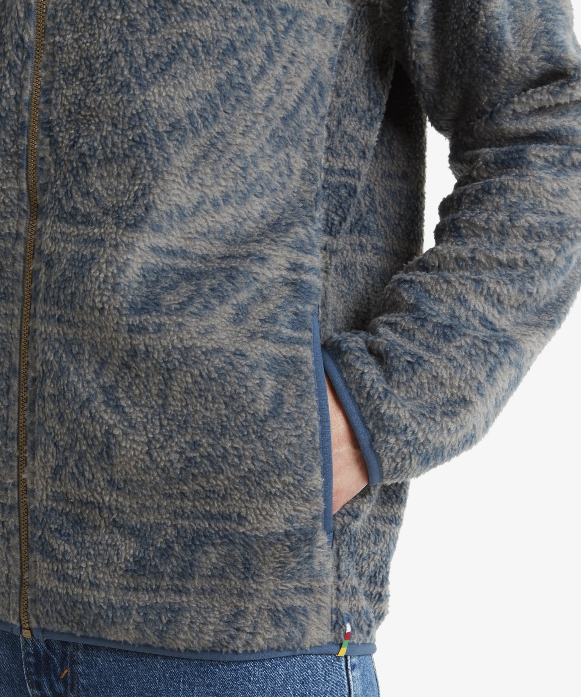 Men's Uddesya Fleece Jacket Grey | Sherpa Adventure Gear