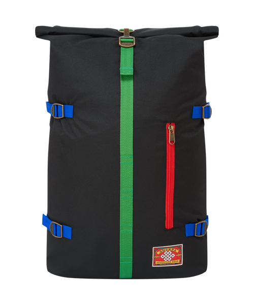 Unisex Tarcho Roll Top Backpack Black | Sherpa Adventure Gear