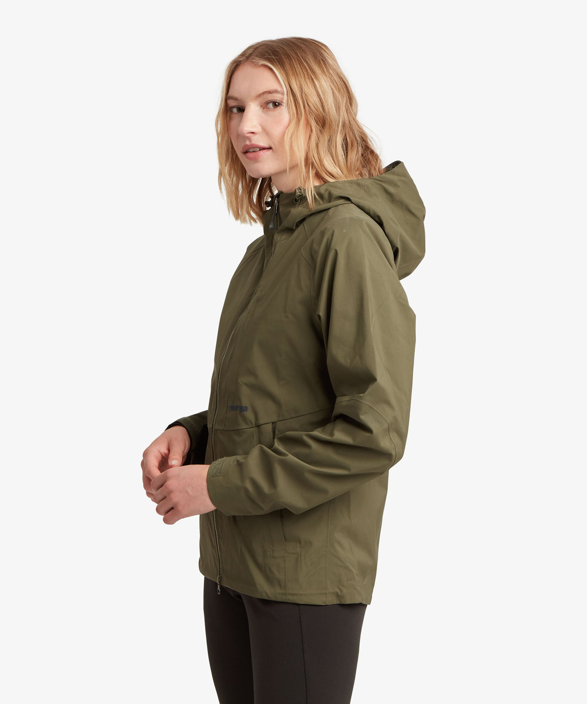 Sherpa Adventure Gear Beyul 3L Jacket in green against a plain studio background.