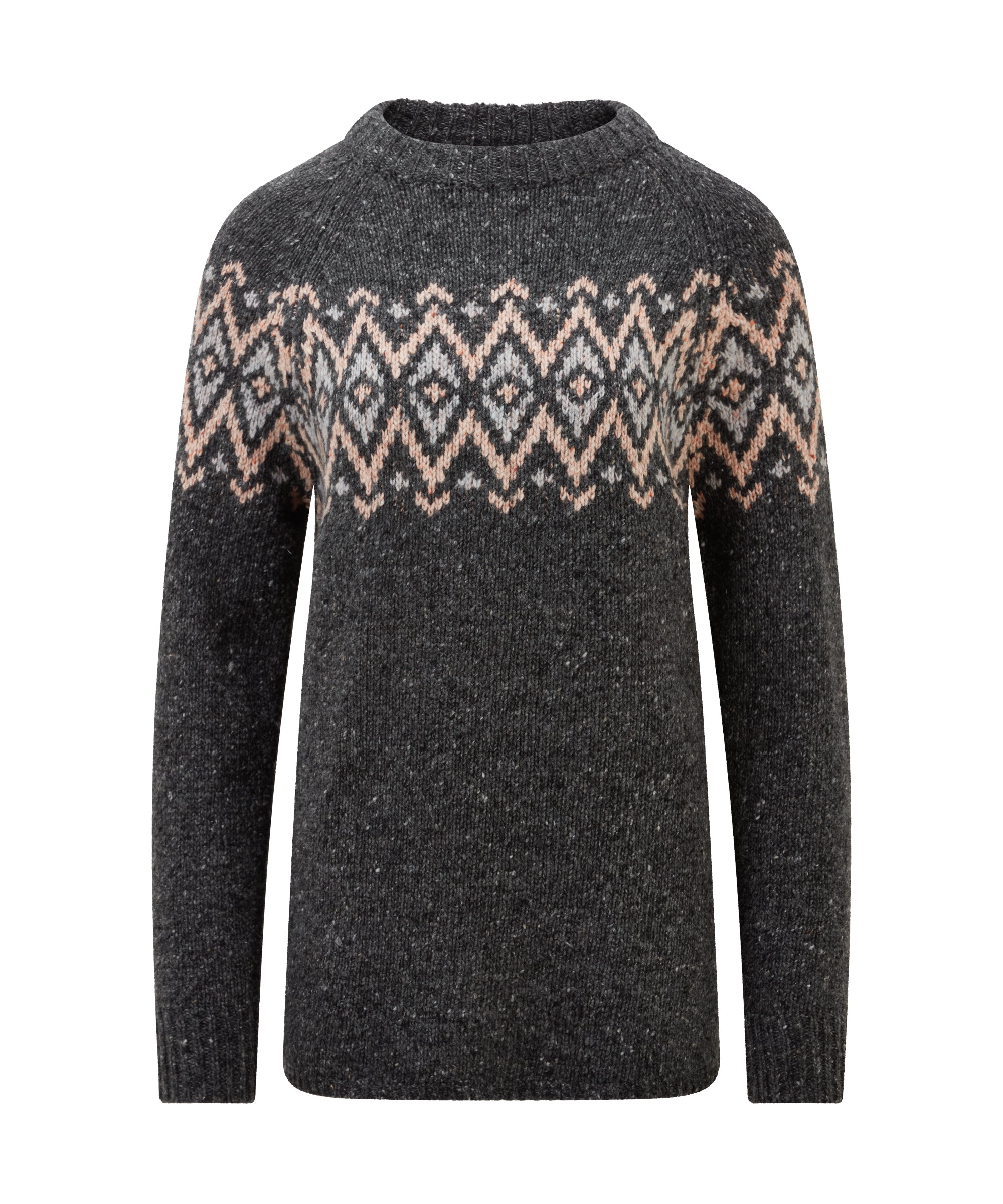 Dumji Langer Pullover - Anthrazit