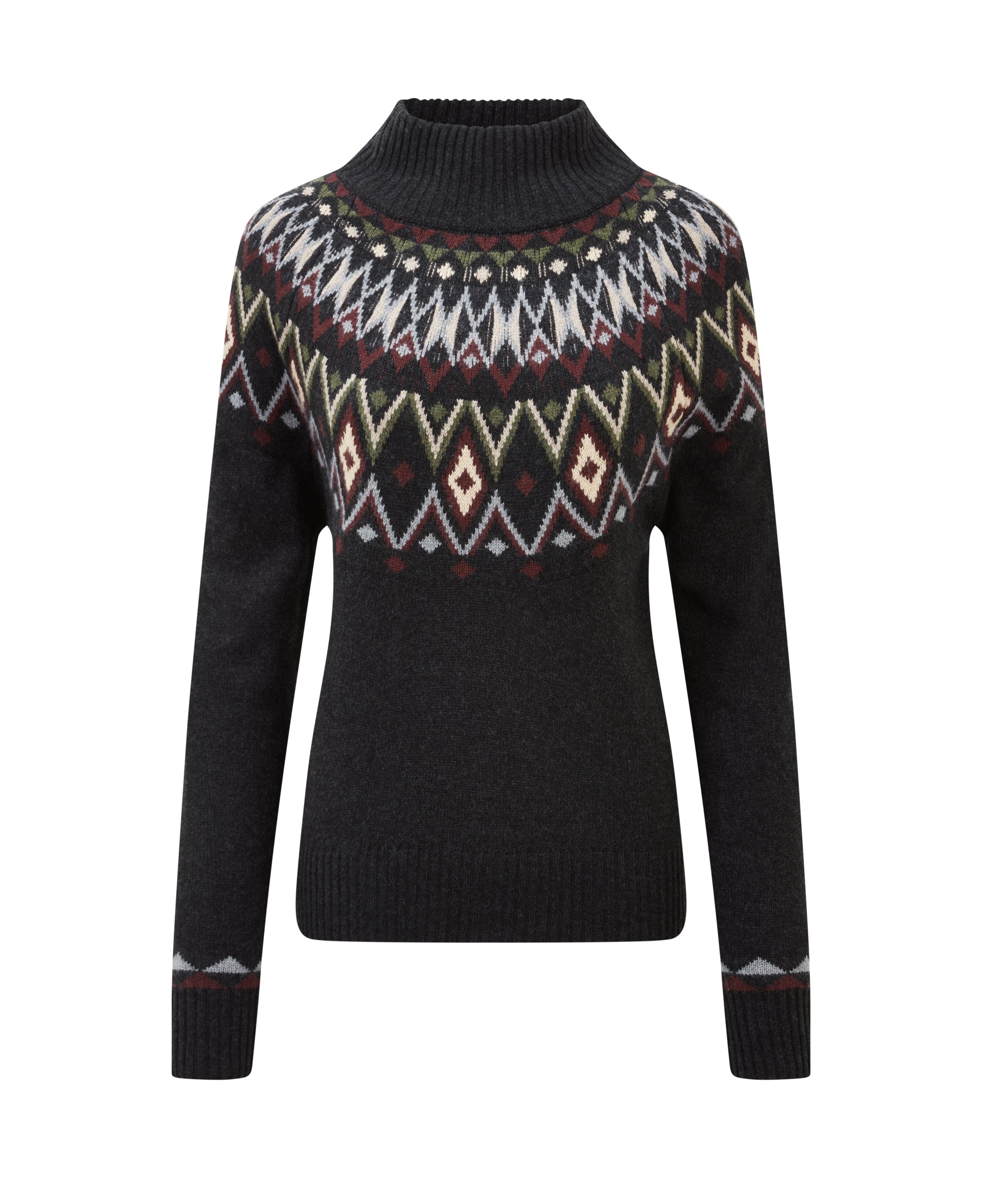 Indu Rollkragenpullover - Schwarz