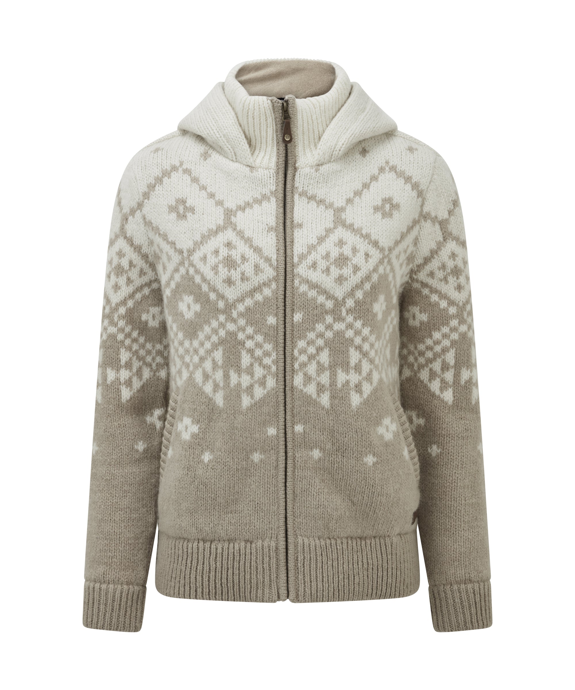 Kirtipur Full Zip Sweater - Cream