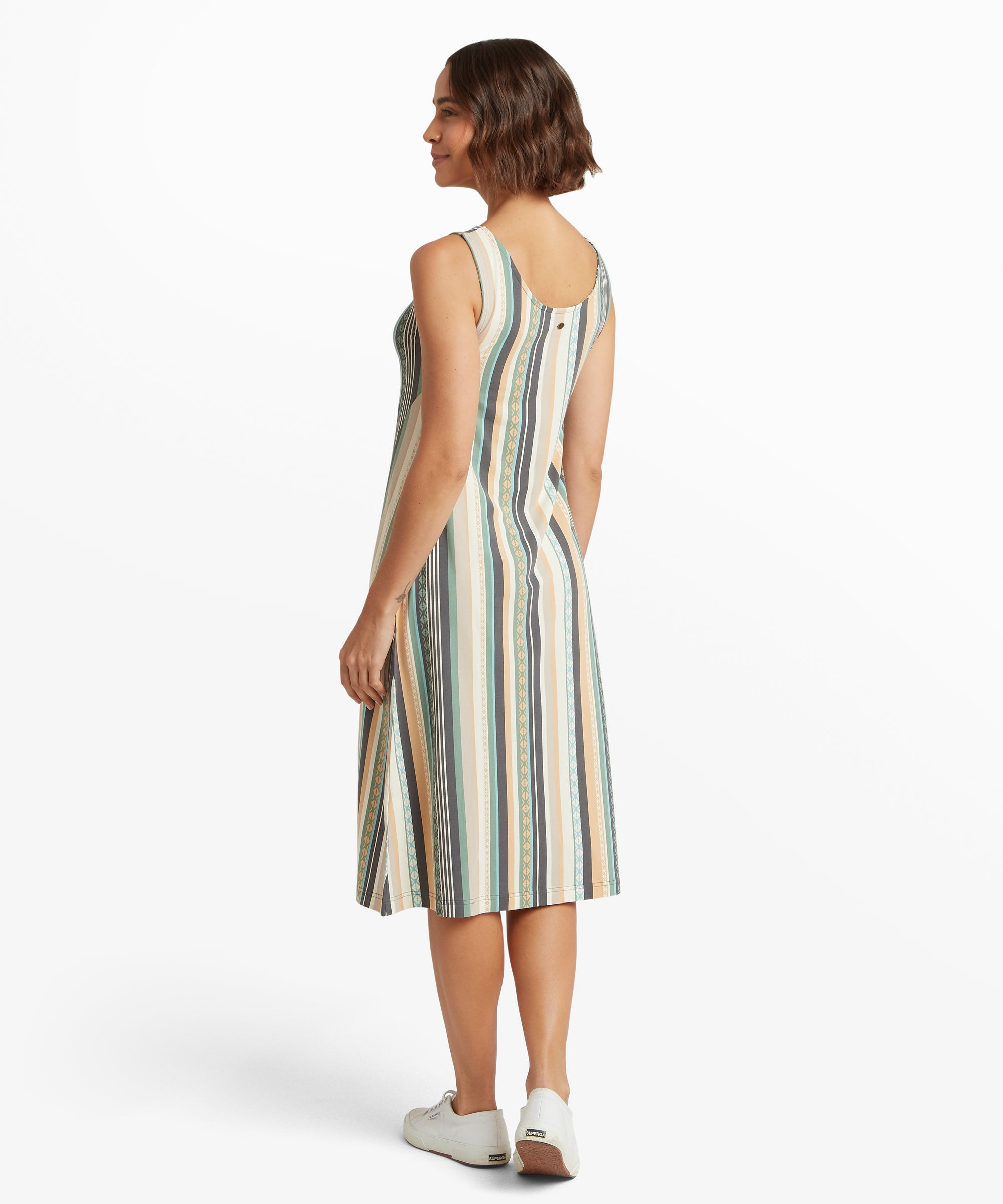 Neha Long Tank Dress - Black Indreni