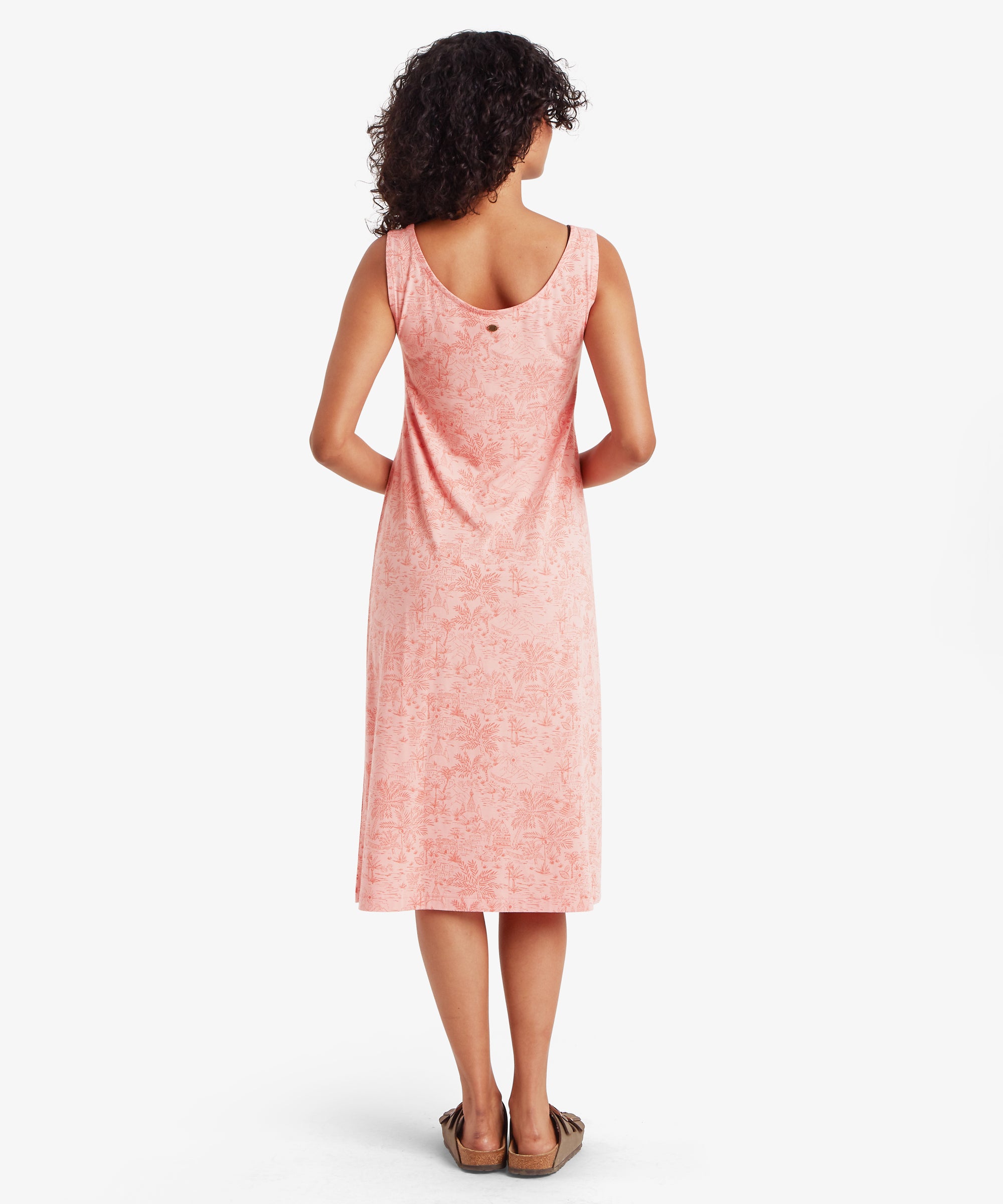Neha Long Tank Dress - Rose Gold Toile