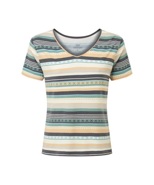 Women's Neha V-Neck T-Shirt Black | Sherpa Adventure Gear EU