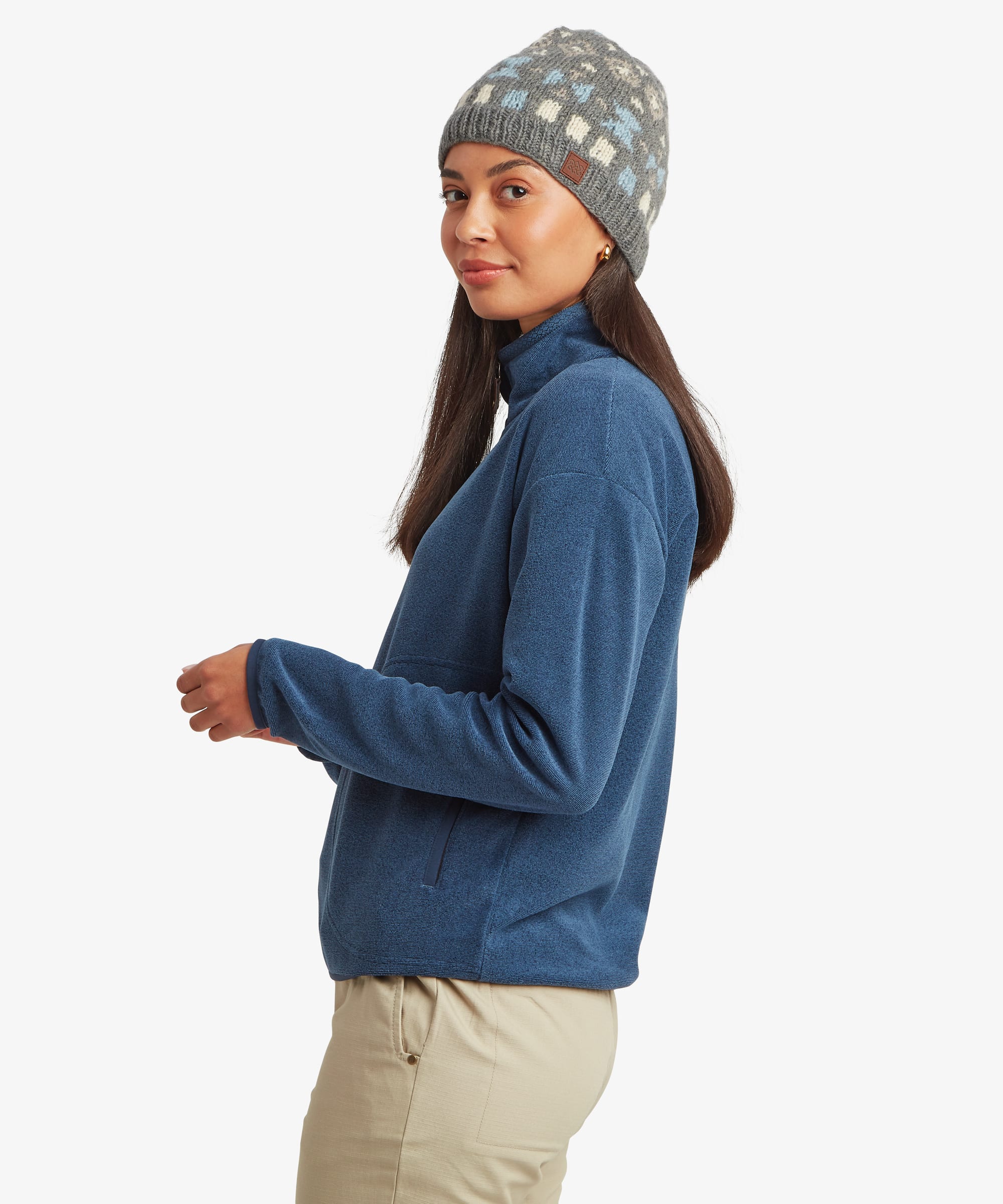 Womens Rolpa Half Zip Fleece Blue | Sherpa Adventure Gear