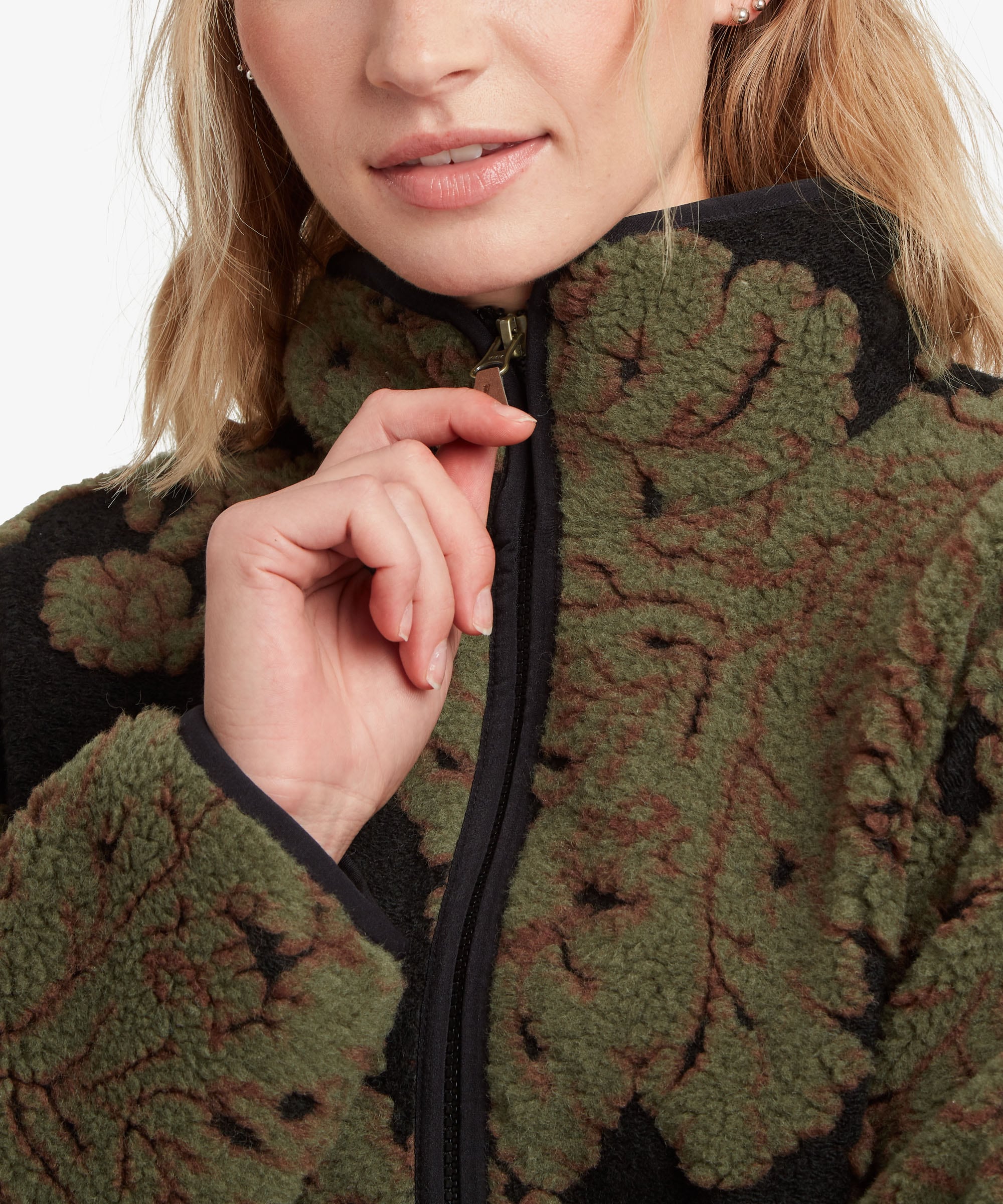 Womens Tara Quarter Zip Fleece Green | Sherpa Adventure Gear