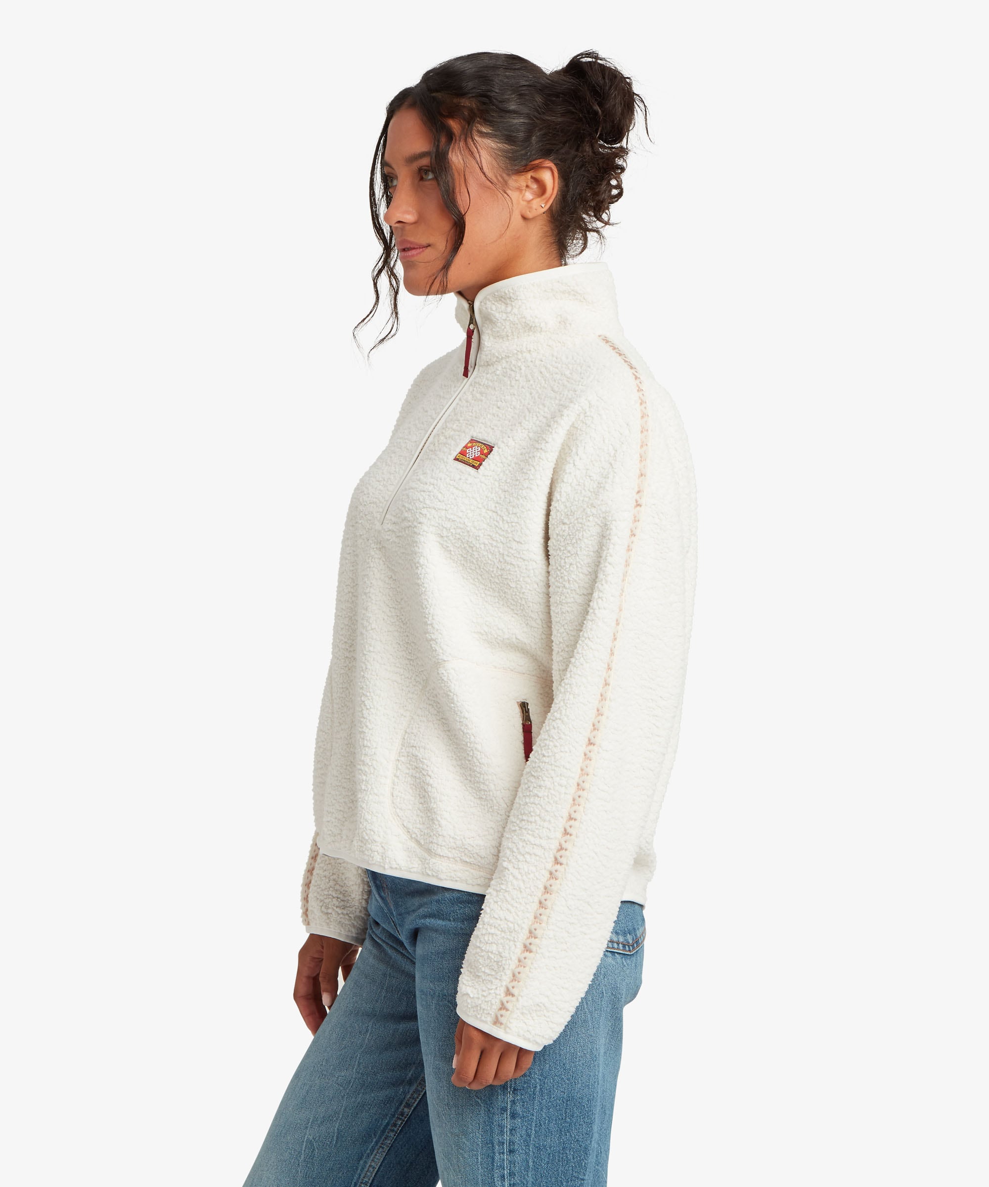 Womens Tarcho Quarter Zip Pullover Cream | Sherpa Adventure Gear
