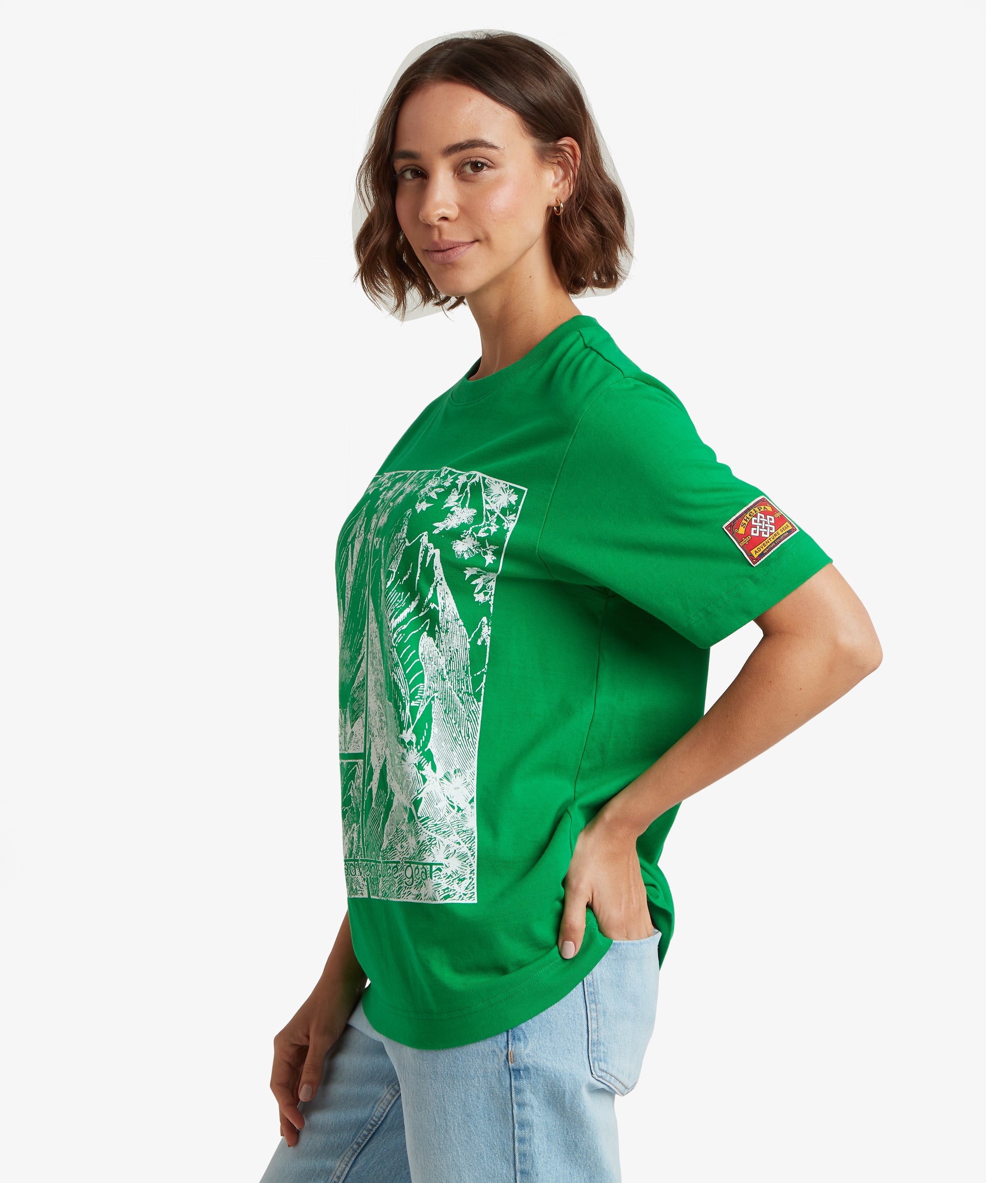 Unisex Tarcho Destination T-Shirt Green | Sherpa Adventure Gear