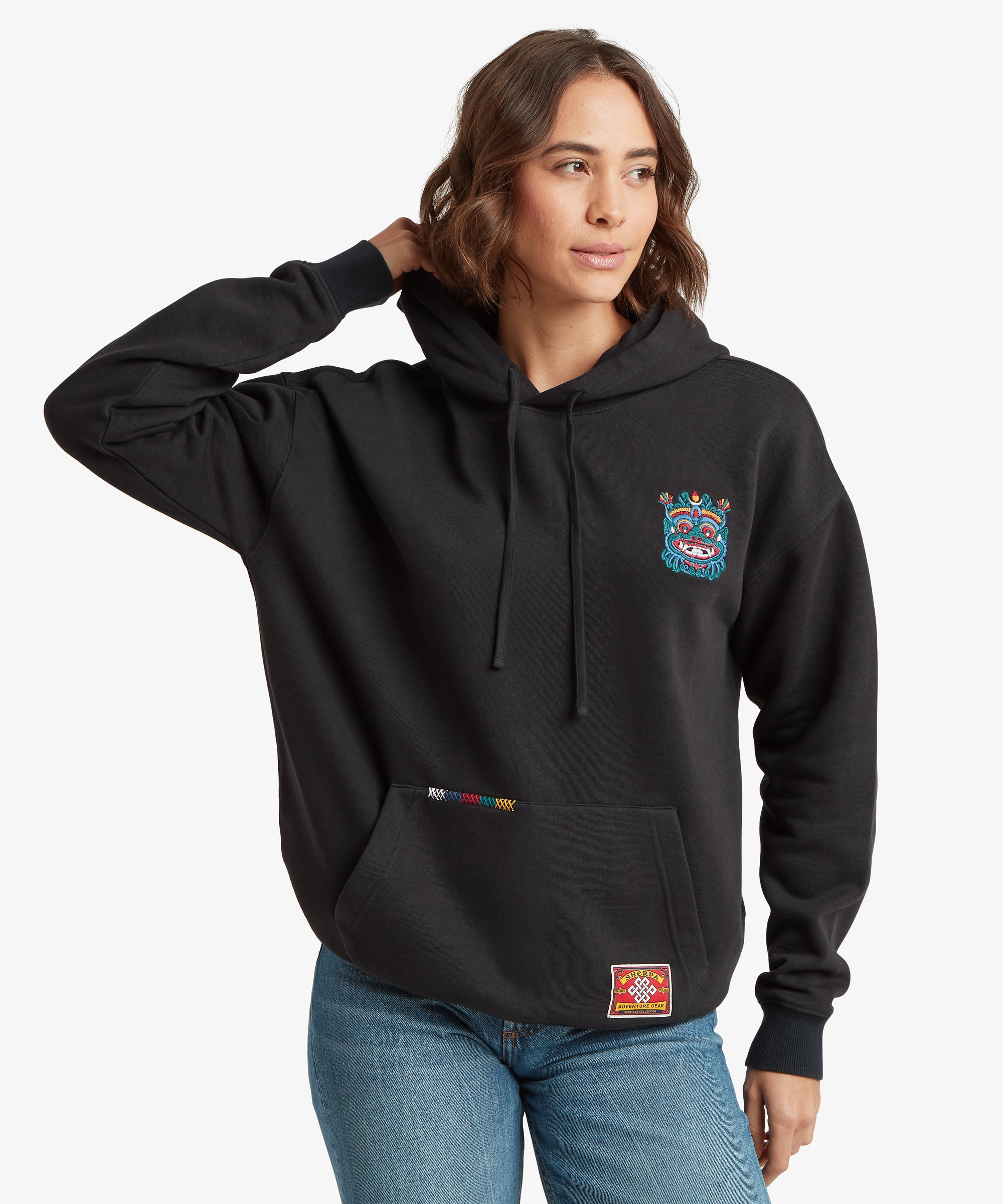 Tarcho Mask Hoodie  - Black