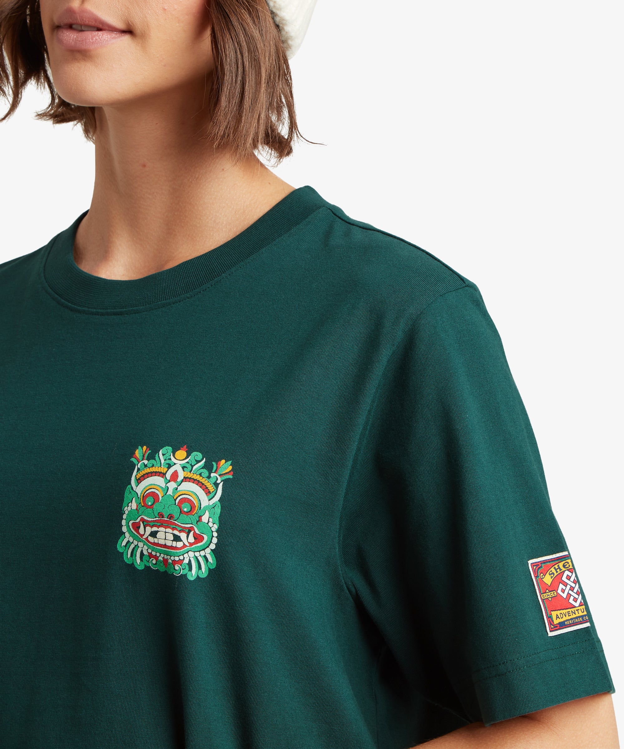 Tarcho Mask T-Shirt  - Dark Green